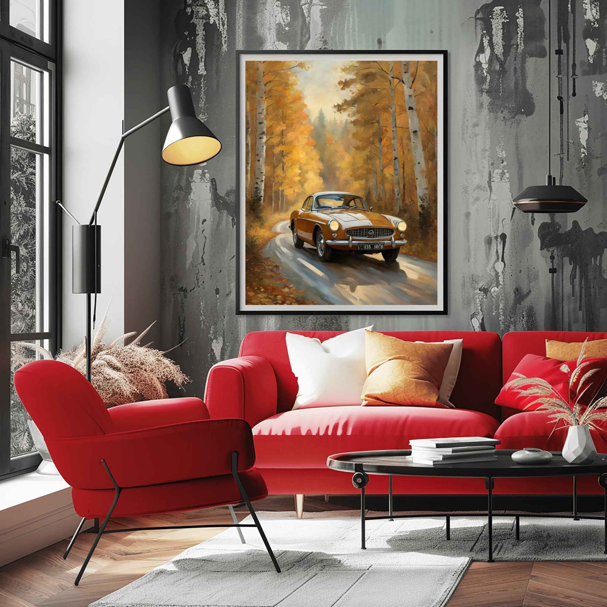 1966 Swedish GT Icon - Forest Edition | Poster Canvas