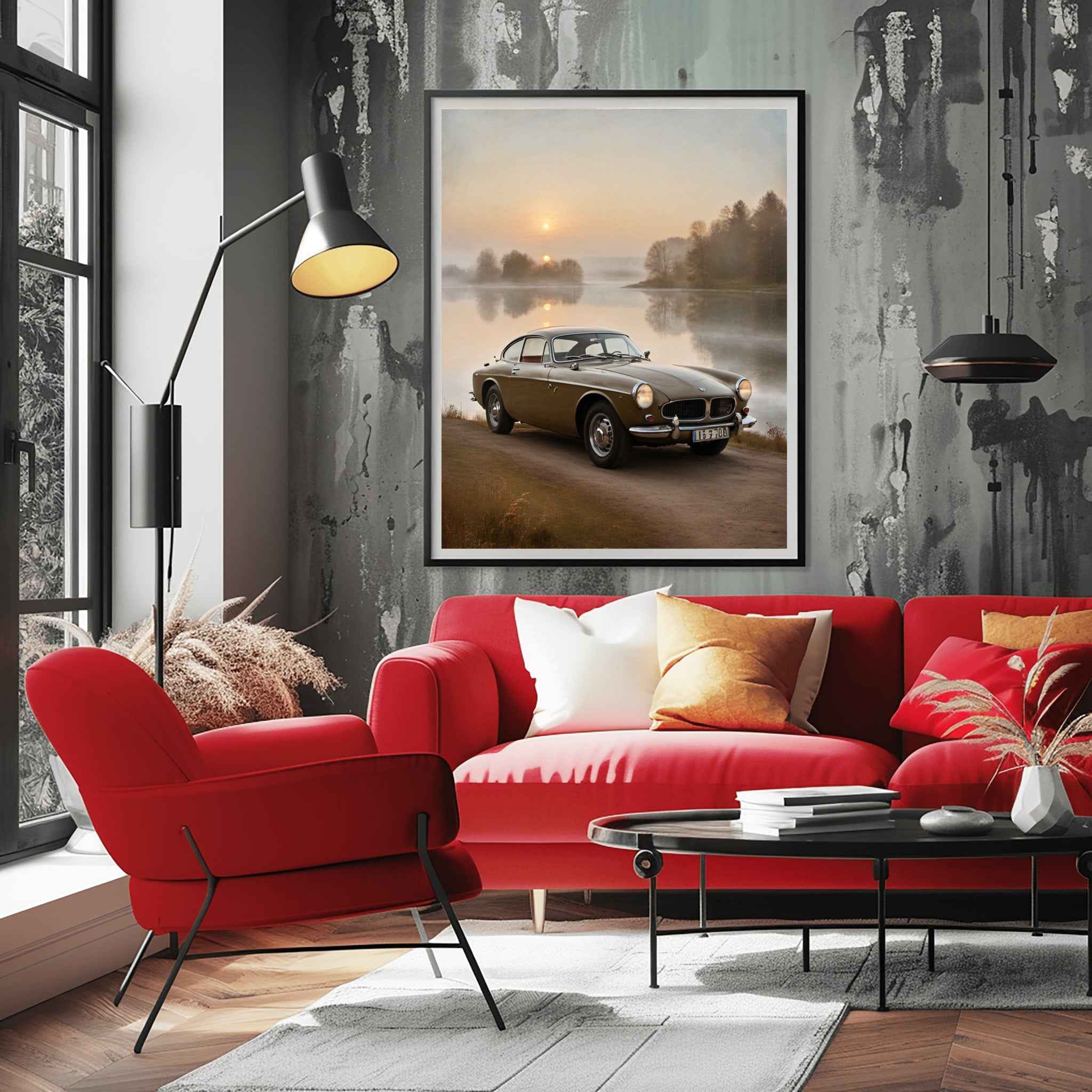 1966 Swedish GT Icon - Lakeside Edition | Poster Canvas