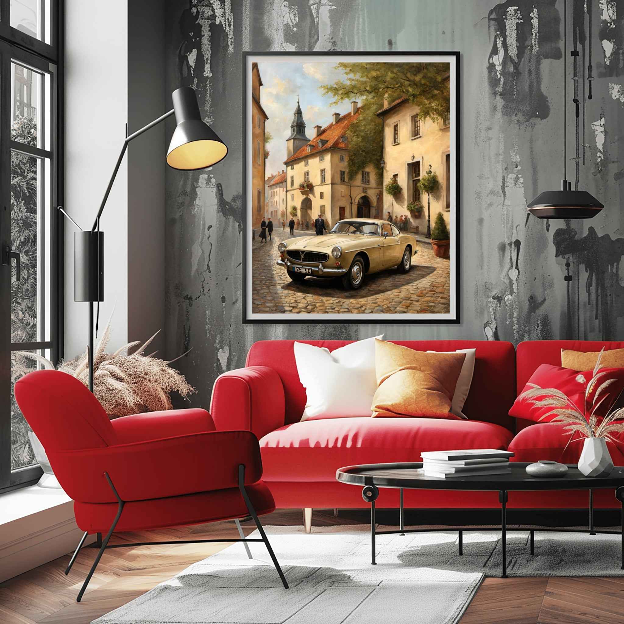 1966 Swedish GT Icon - Old Town Edition | Poster Canvas - AquilVision