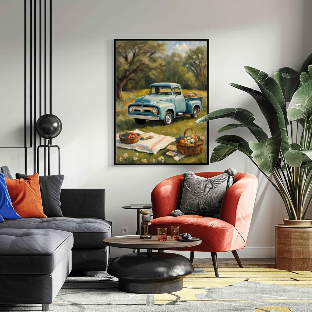 1956 Effie Classic Pickup - Picnic Edition | Poster Canvas - AquilVision