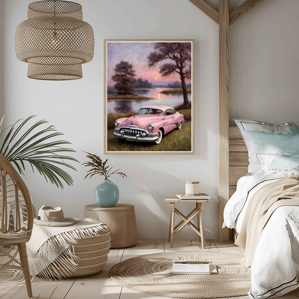 1950 American Riviera Dream - Lakeside Edition | Poster - Canvas - Framed Canvas