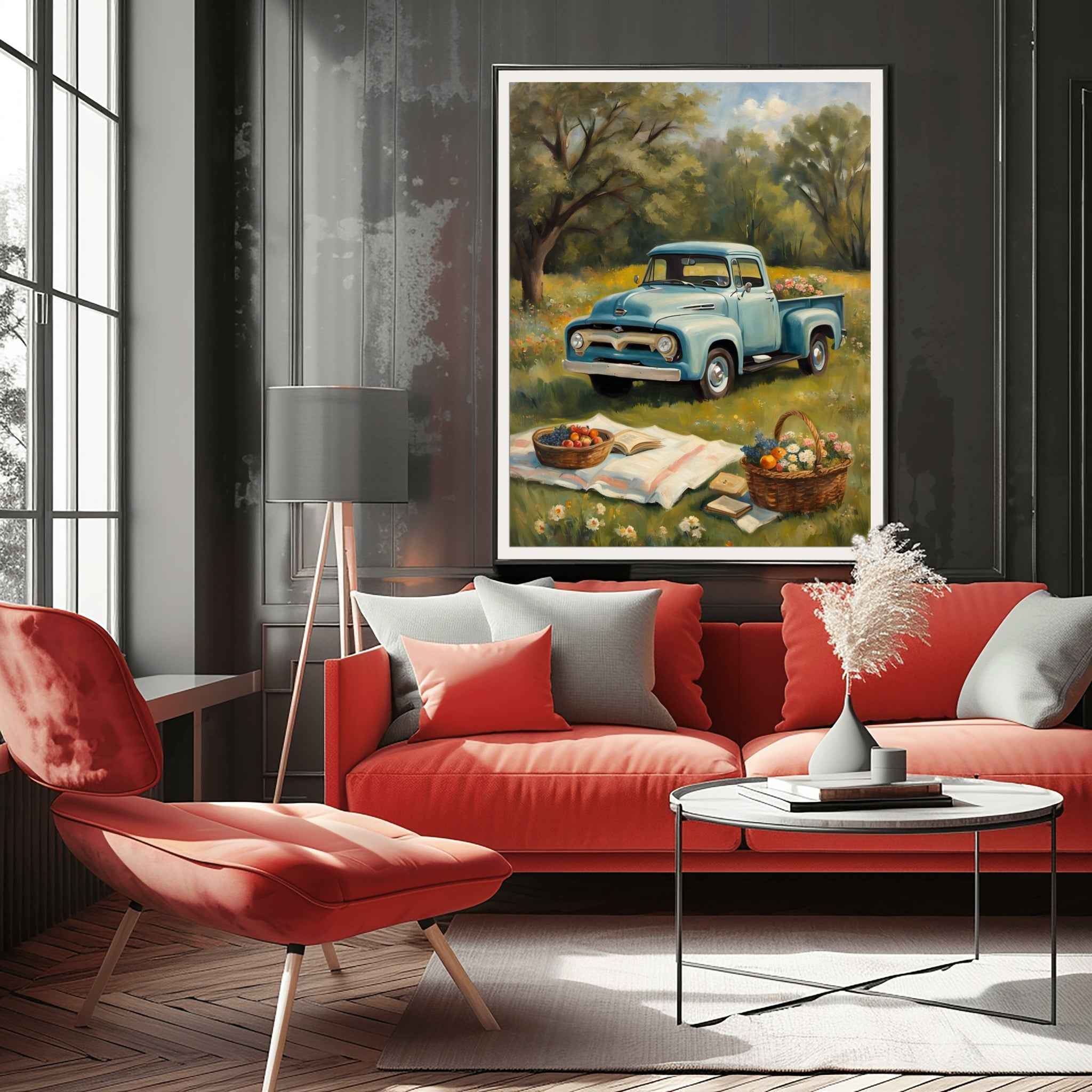 1956 Effie Classic Pickup - Picnic Edition | Poster Canvas