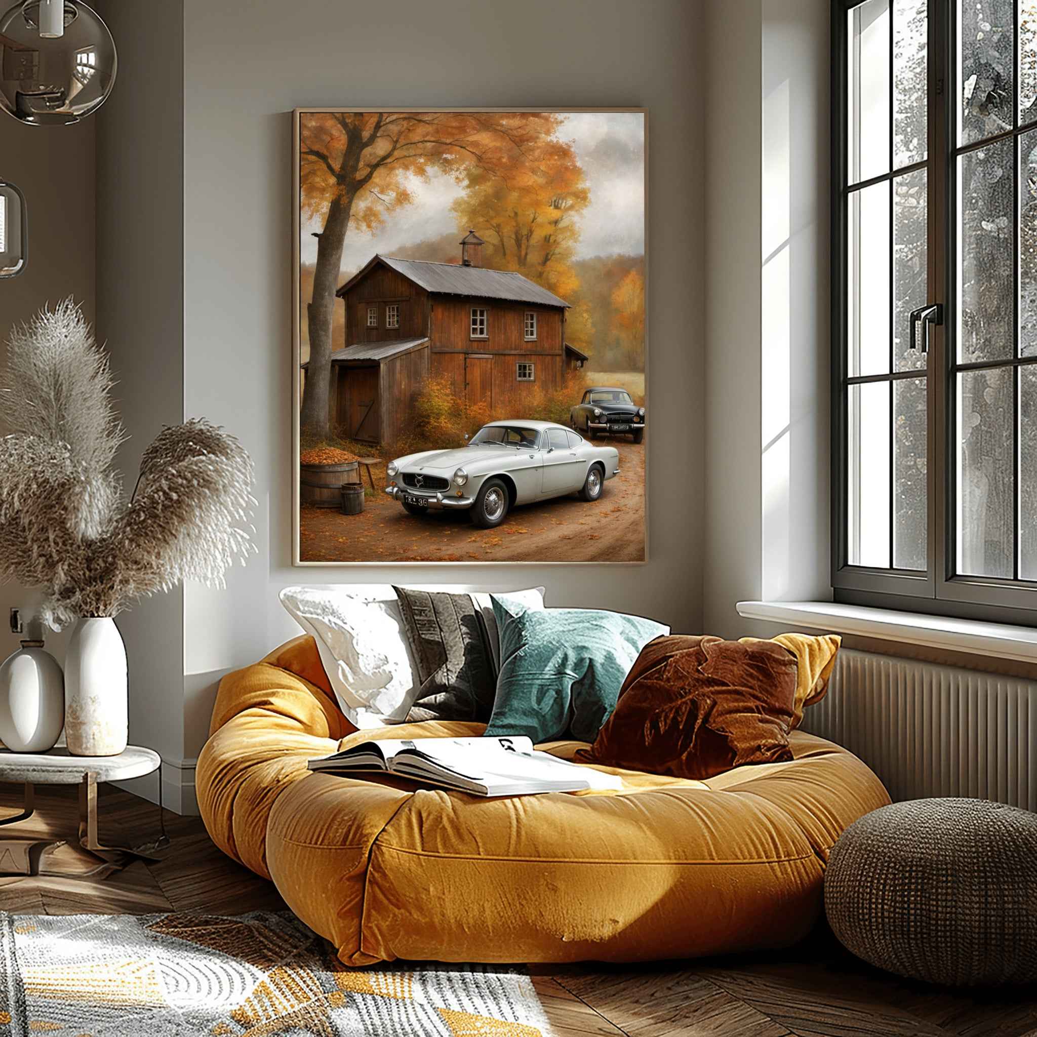 1966 Swedish GT Icon - Old Garage Edition | Poster Canvas