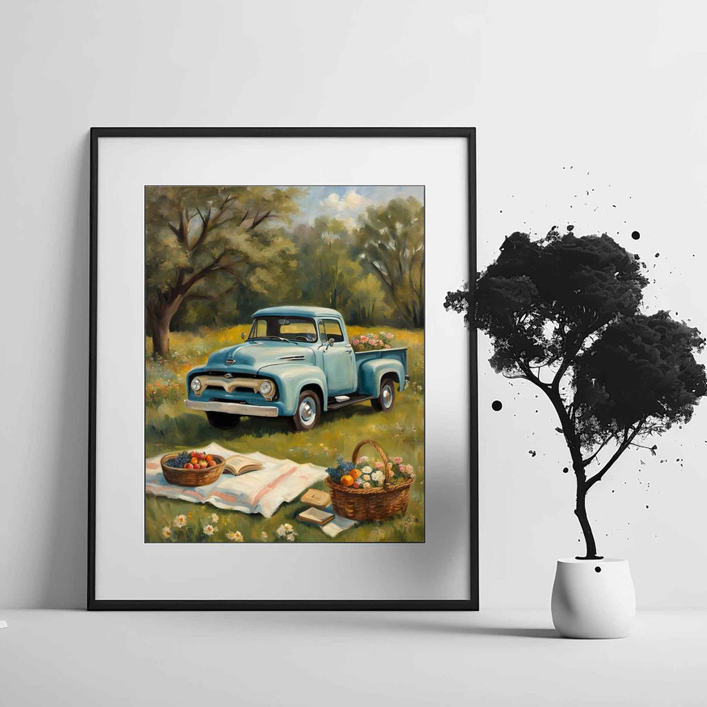 1956 Effie Classic Pickup - Picnic Edition | Poster Canvas - AquilVision