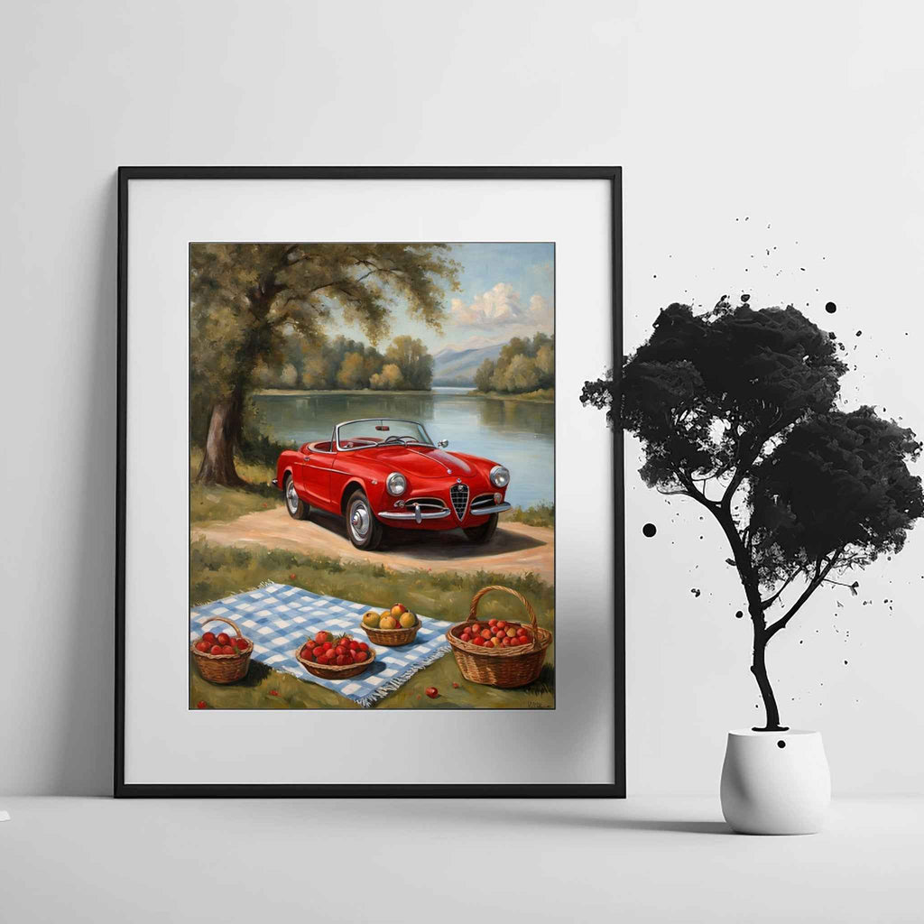 1958 Italian Spider Romance - Lakeside Edition | Poster Canvas - AquilVision