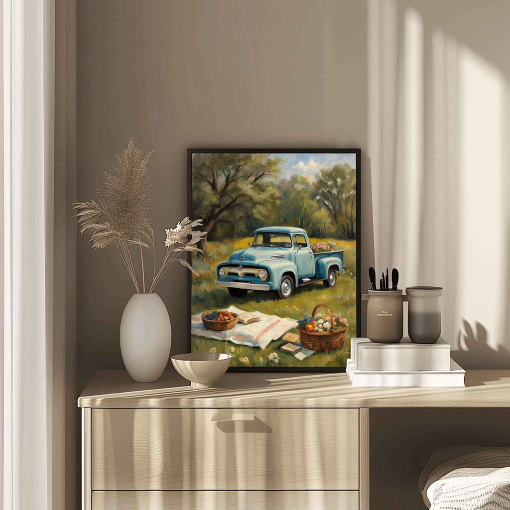 1956 Effie Classic Pickup - Picnic Edition | Poster Canvas - AquilVision