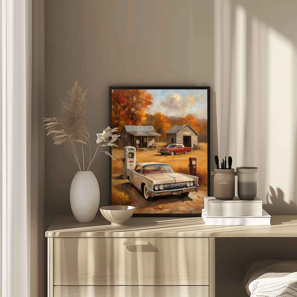 1961 Suicide-Door Continental - Gas Station Edition | Poster Canvas