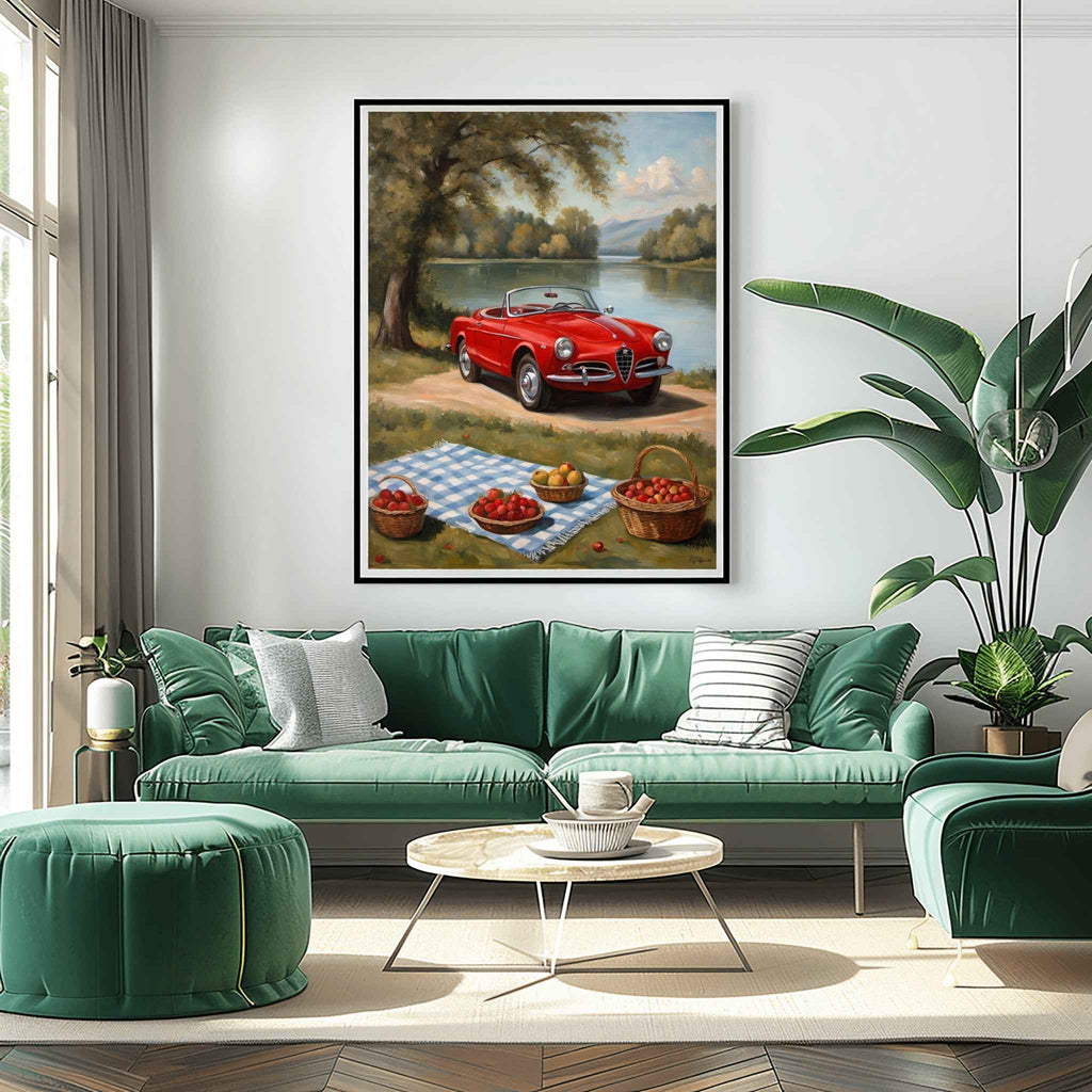 1958 Italian Spider Romance - Lakeside Edition | Poster Canvas - AquilVision