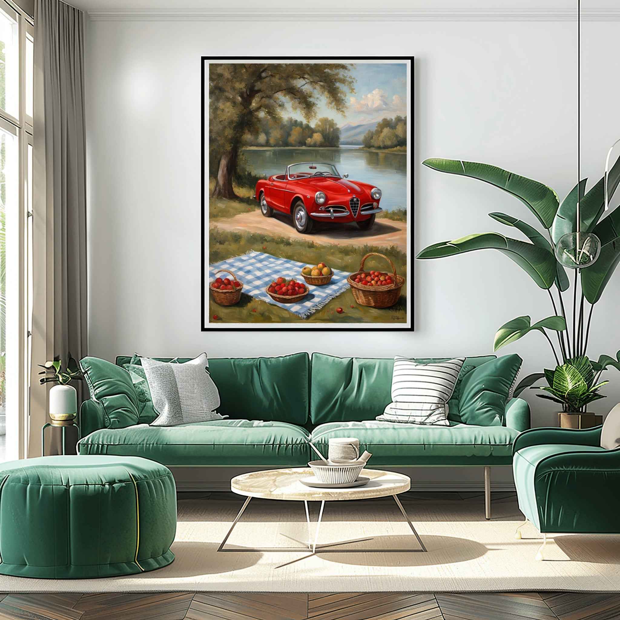 1958 Italian Spider Romance - Lakeside Edition | Poster Canvas - AquilVision