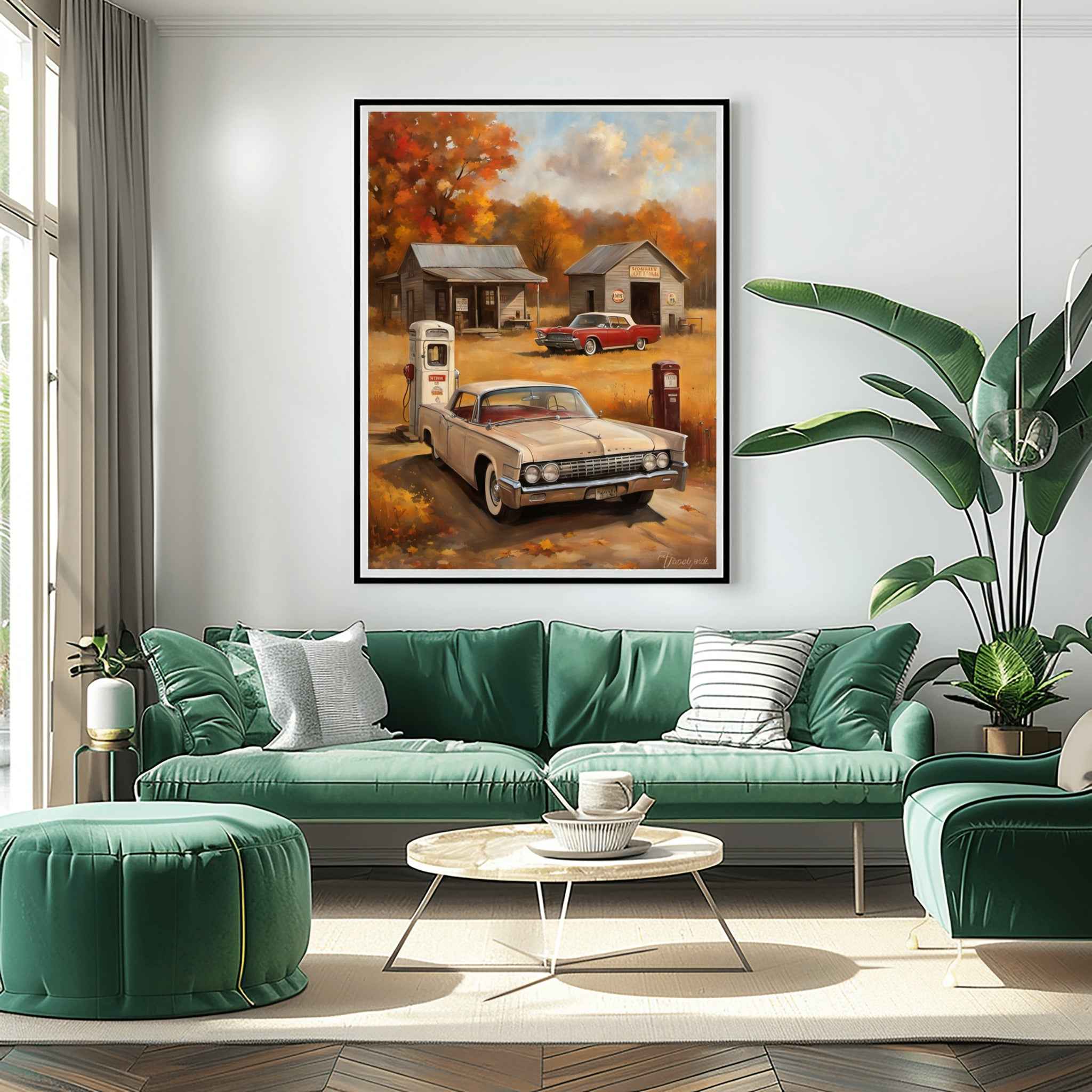 1961 Suicide-Door Continental - Gas Station Edition | Poster Canvas