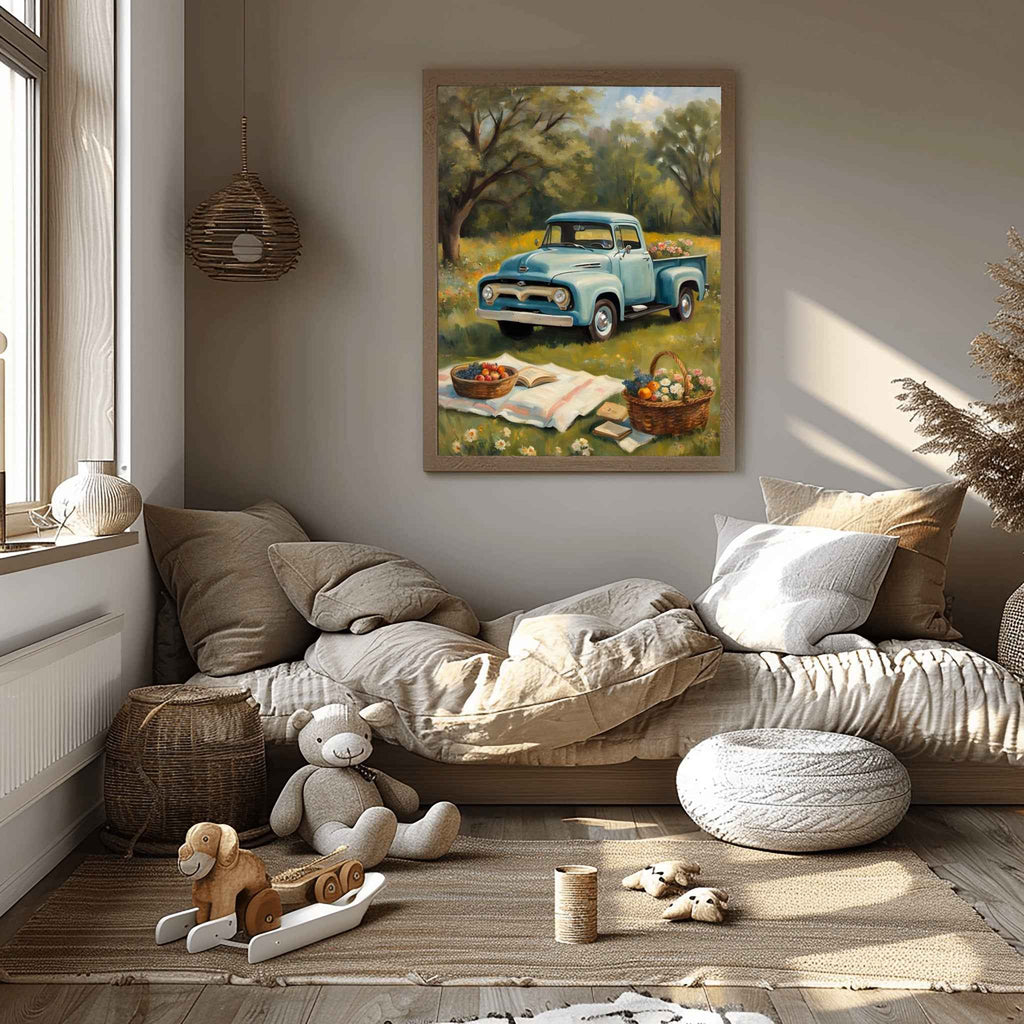 1956 Effie Classic Pickup - Picnic Edition | Poster Canvas - AquilVision