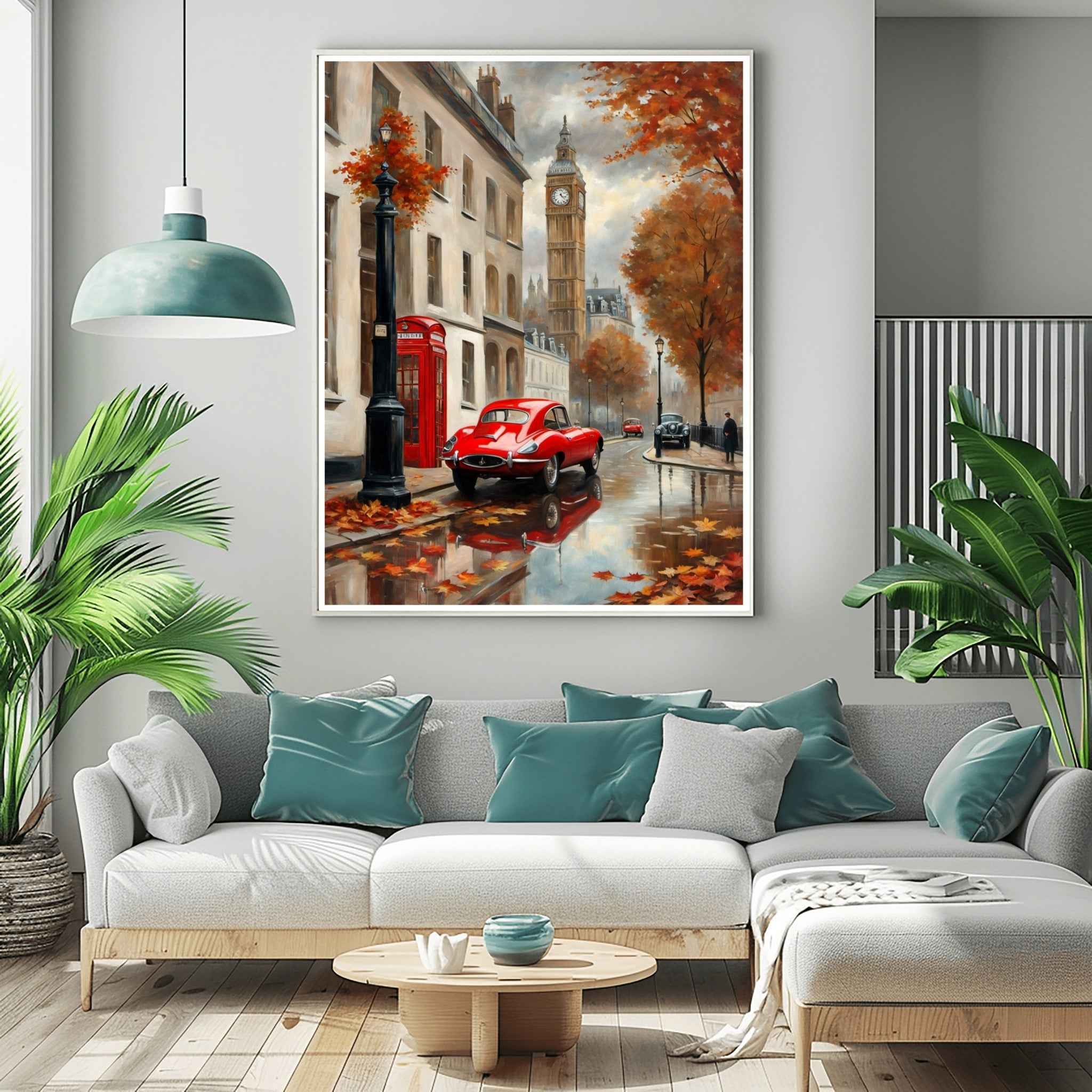 1961 E-Type Racing Beauty - London Edition | Poster Canvas - AquilVision