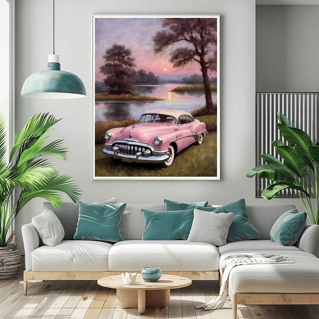 1950 American Riviera Dream - Lakeside Edition | Poster - Canvas - Framed Canvas