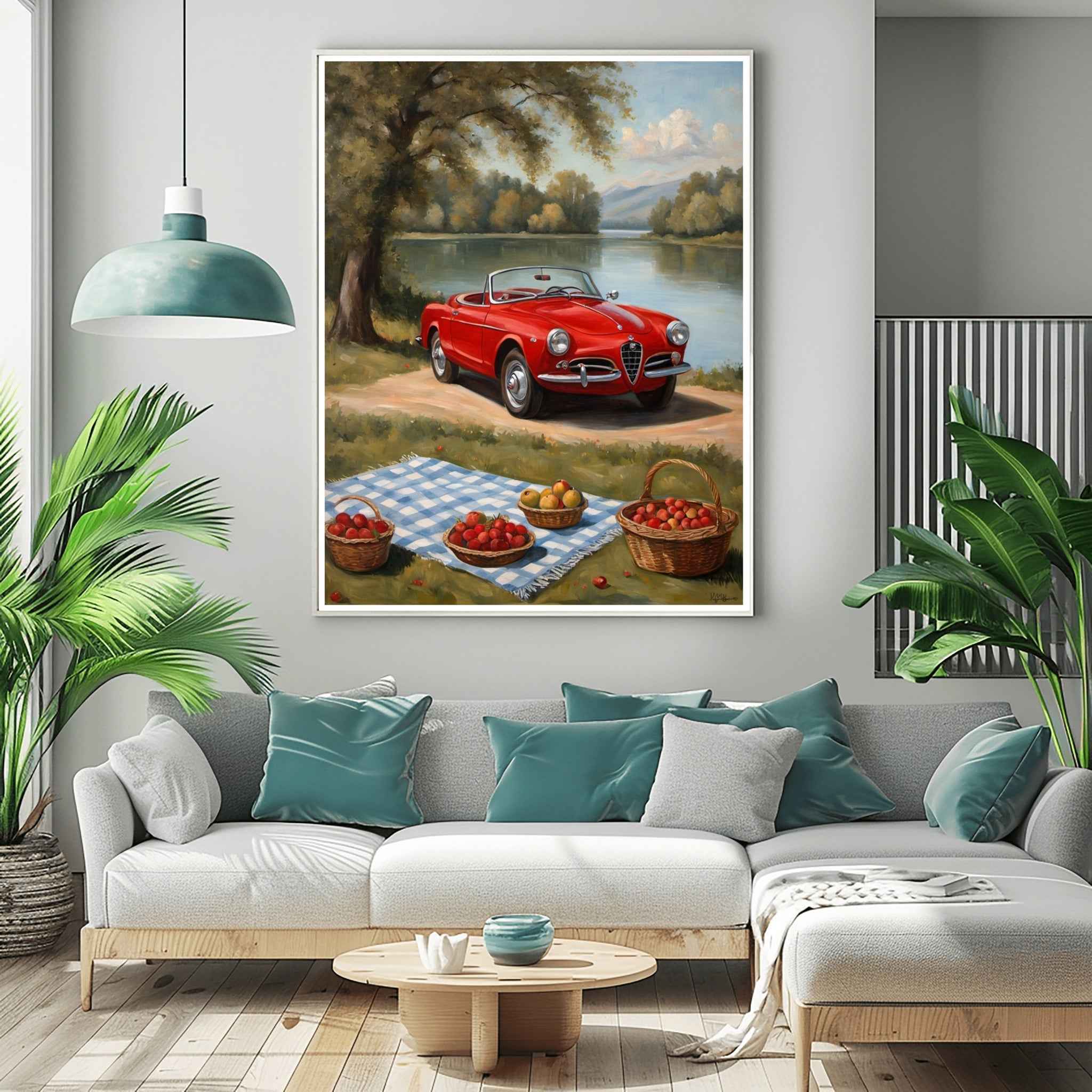 1958 Italian Spider Romance - Lakeside Edition | Poster Canvas - AquilVision