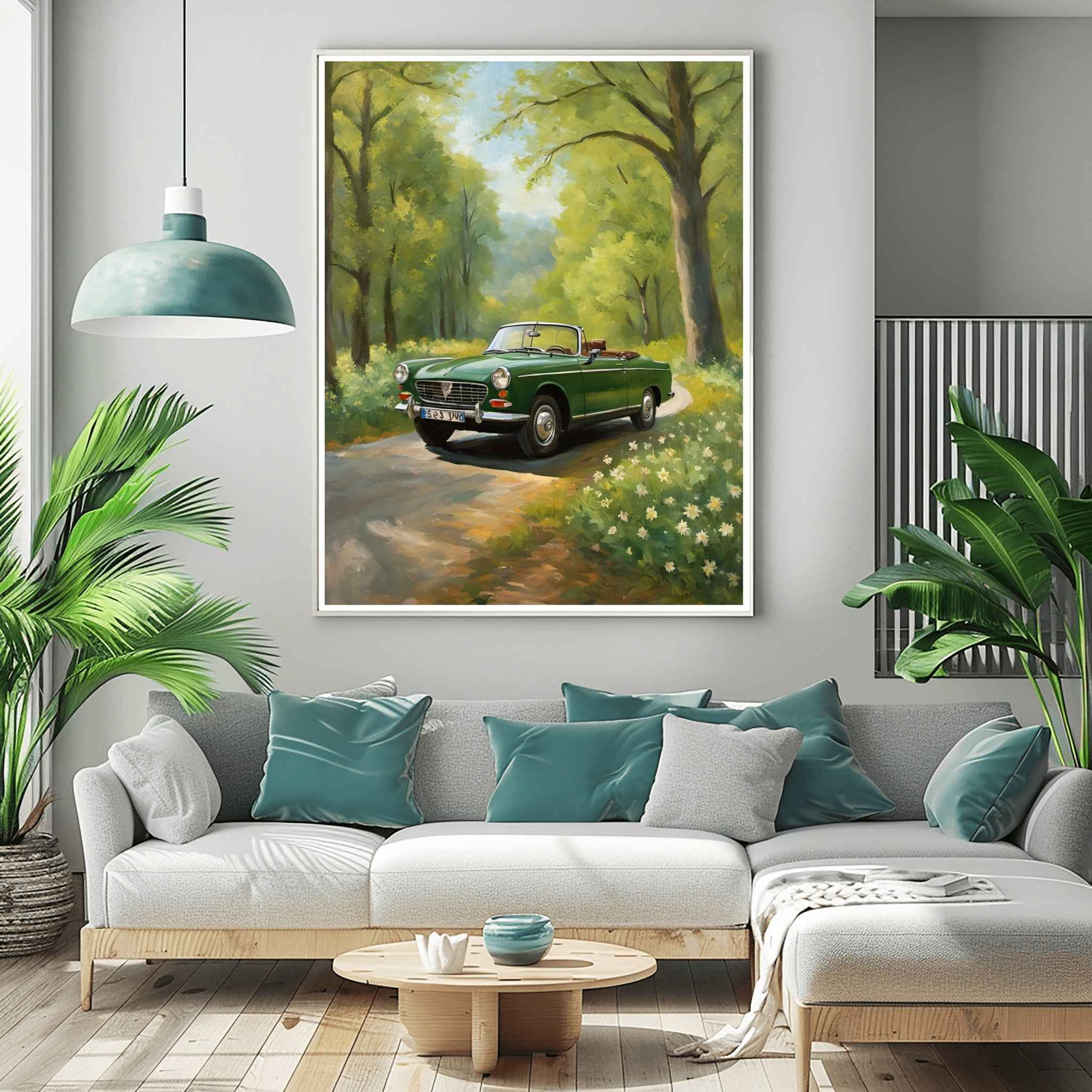 1965 French Safari Classic - Forest Edition | Poster Canvas - AquilVision