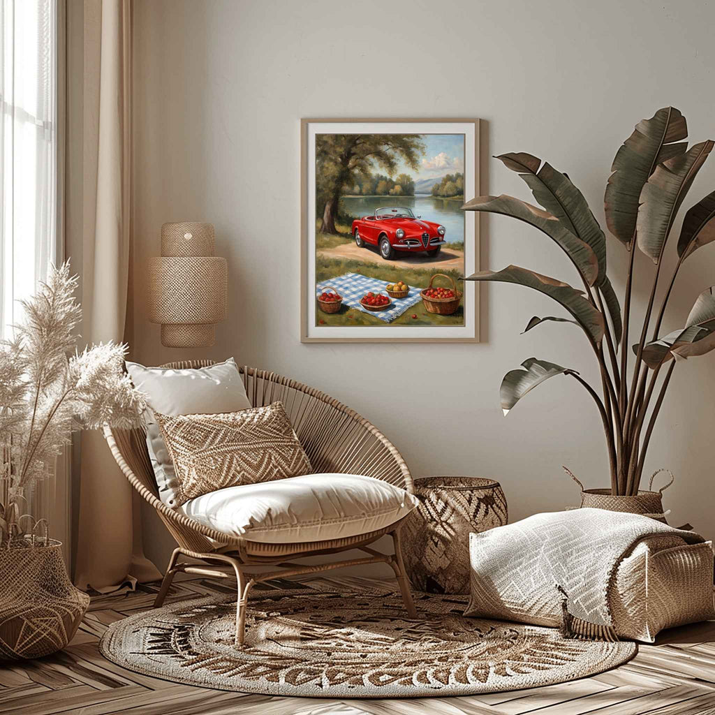 1958 Italian Spider Romance - Lakeside Edition | Poster Canvas - AquilVision