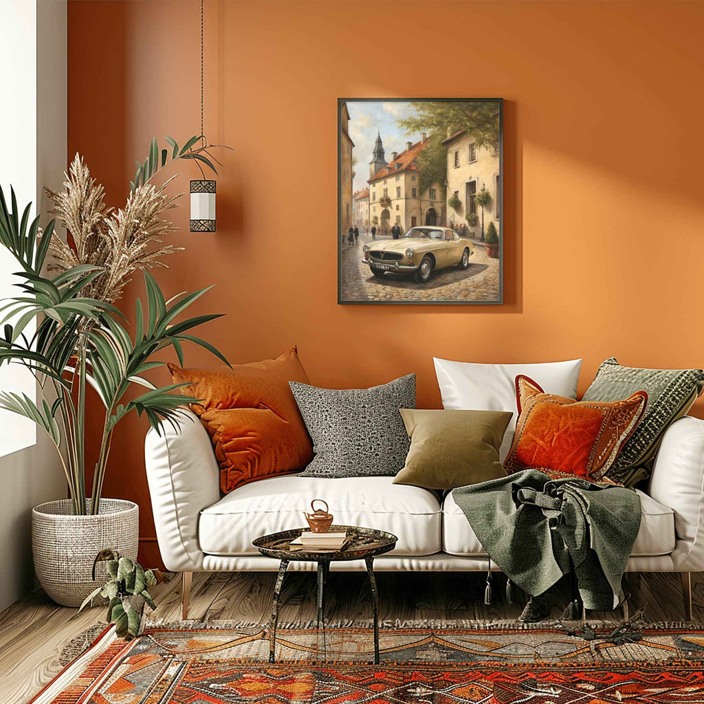 1966 Swedish GT Icon - Old Town Edition | Poster Canvas - AquilVision