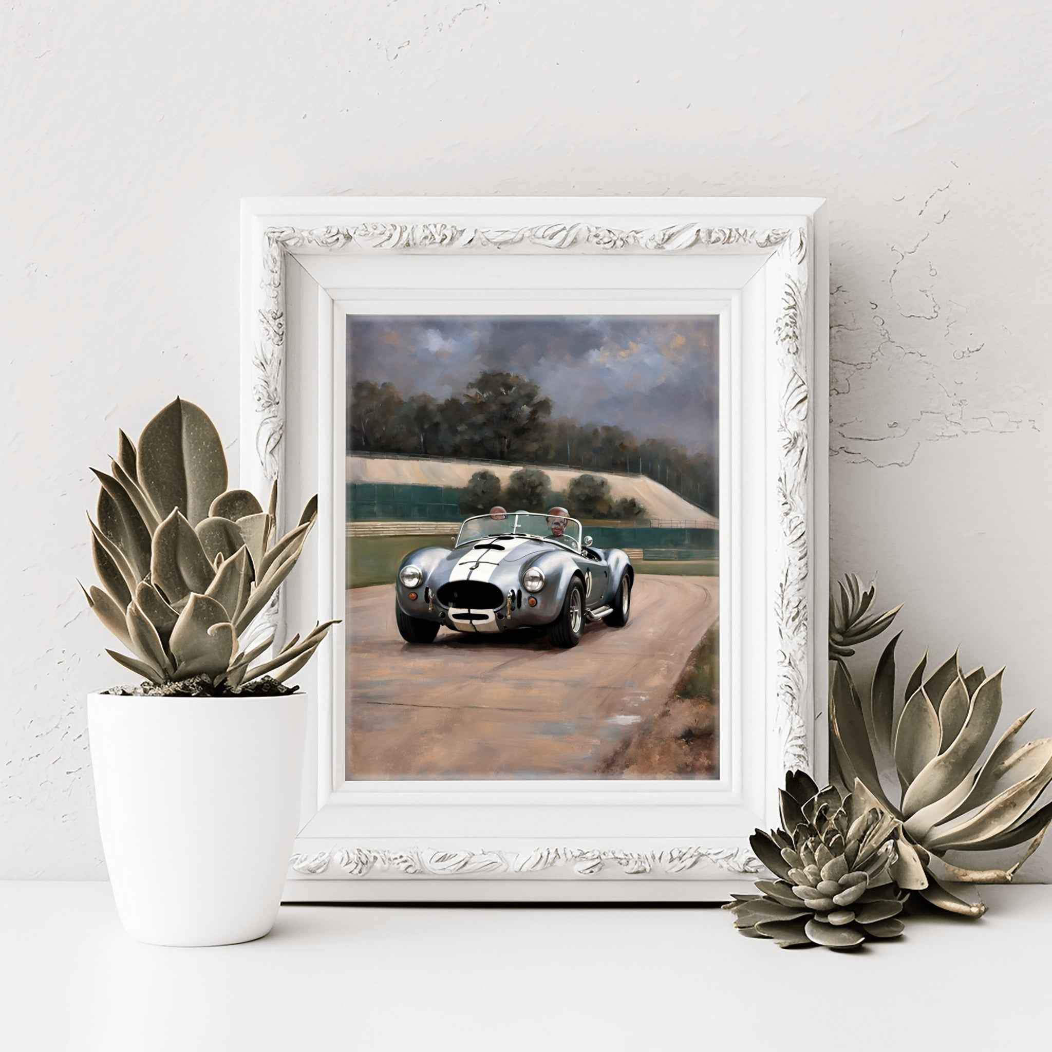 1966 Cobra Racing Heritage - Racetrack Edition | Poster Canvas