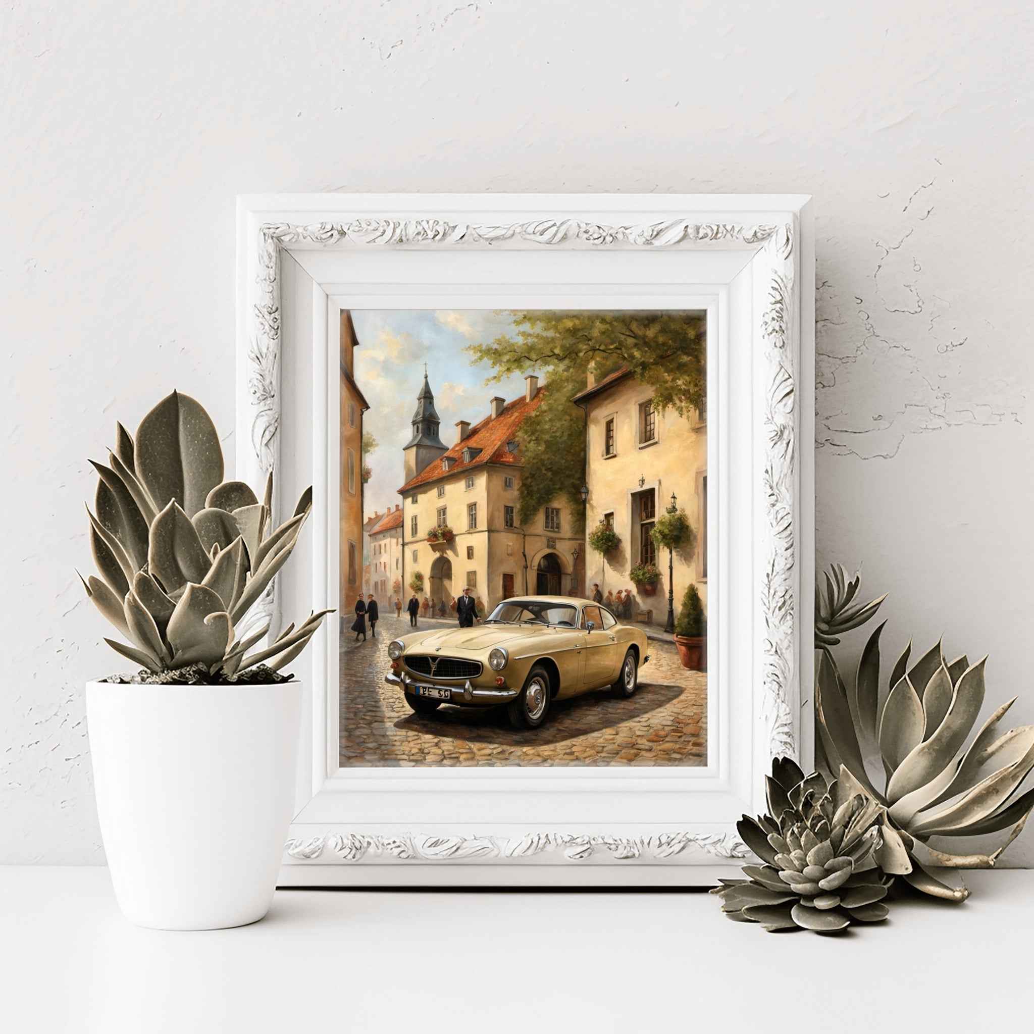 1966 Swedish GT Icon - Old Town Edition | Poster Canvas - AquilVision