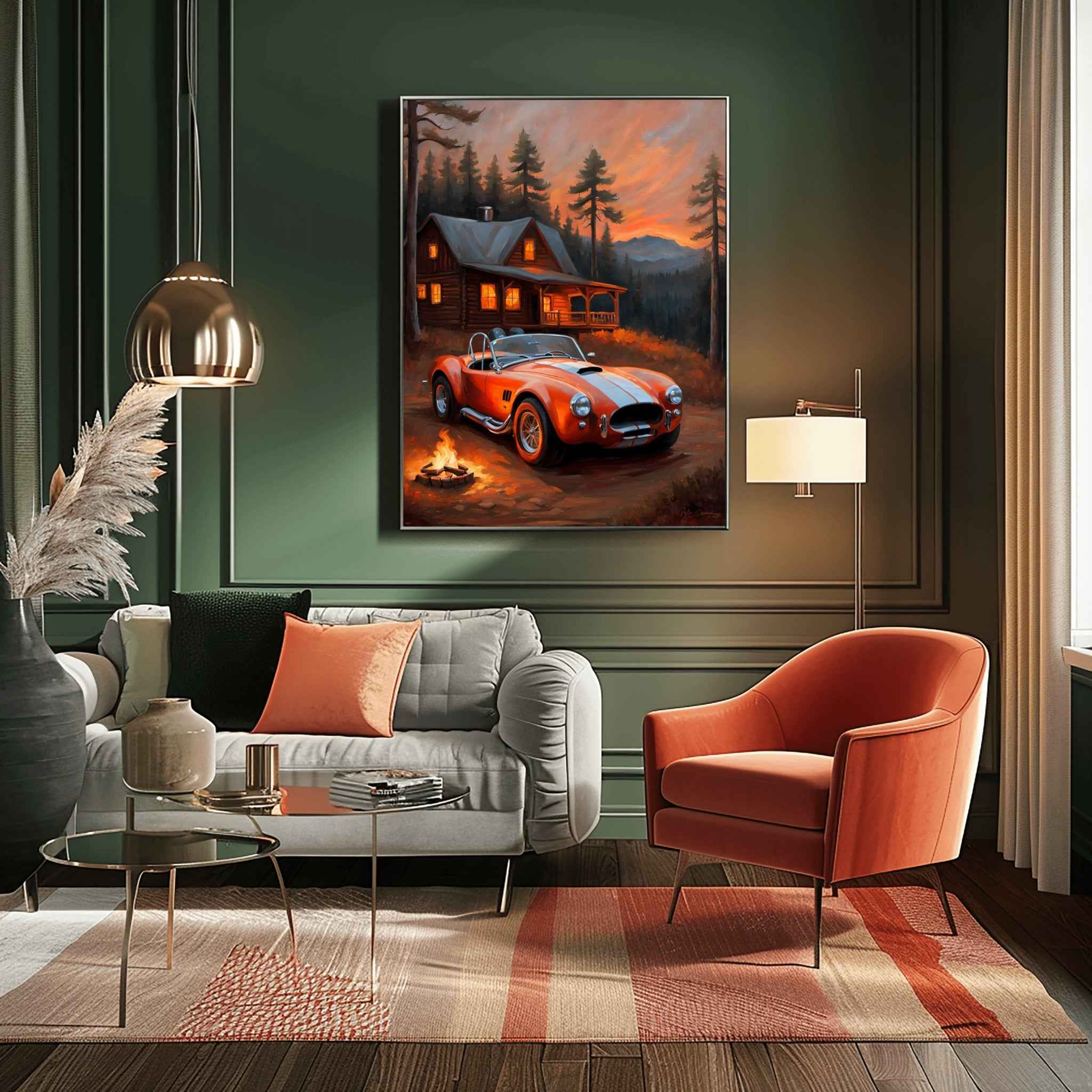 1966 Cobra Racing Heritage - Camp Edition | Poster Canvas