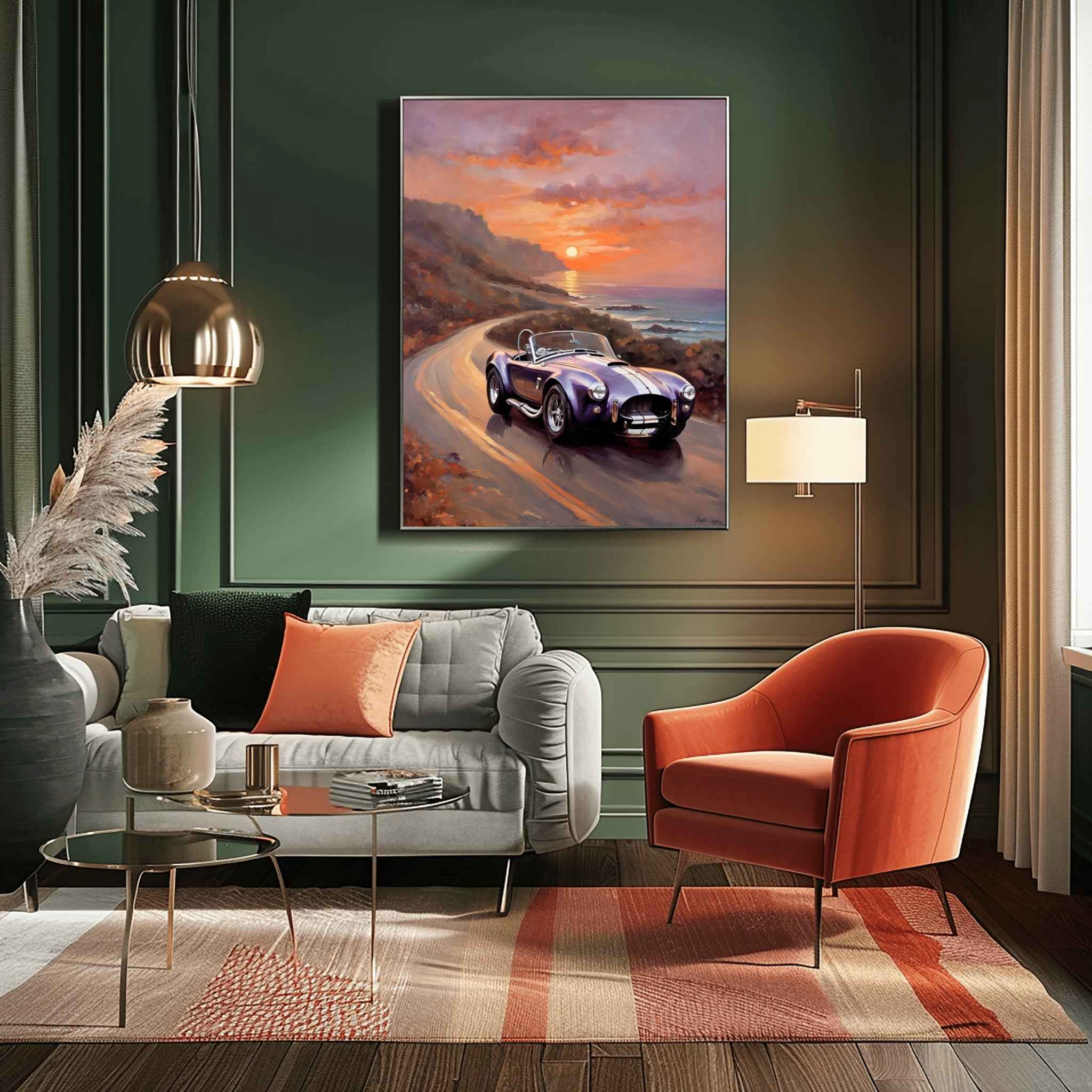 1966 Cobra Racing Heritage - Coastal Edition | Poster Canvas