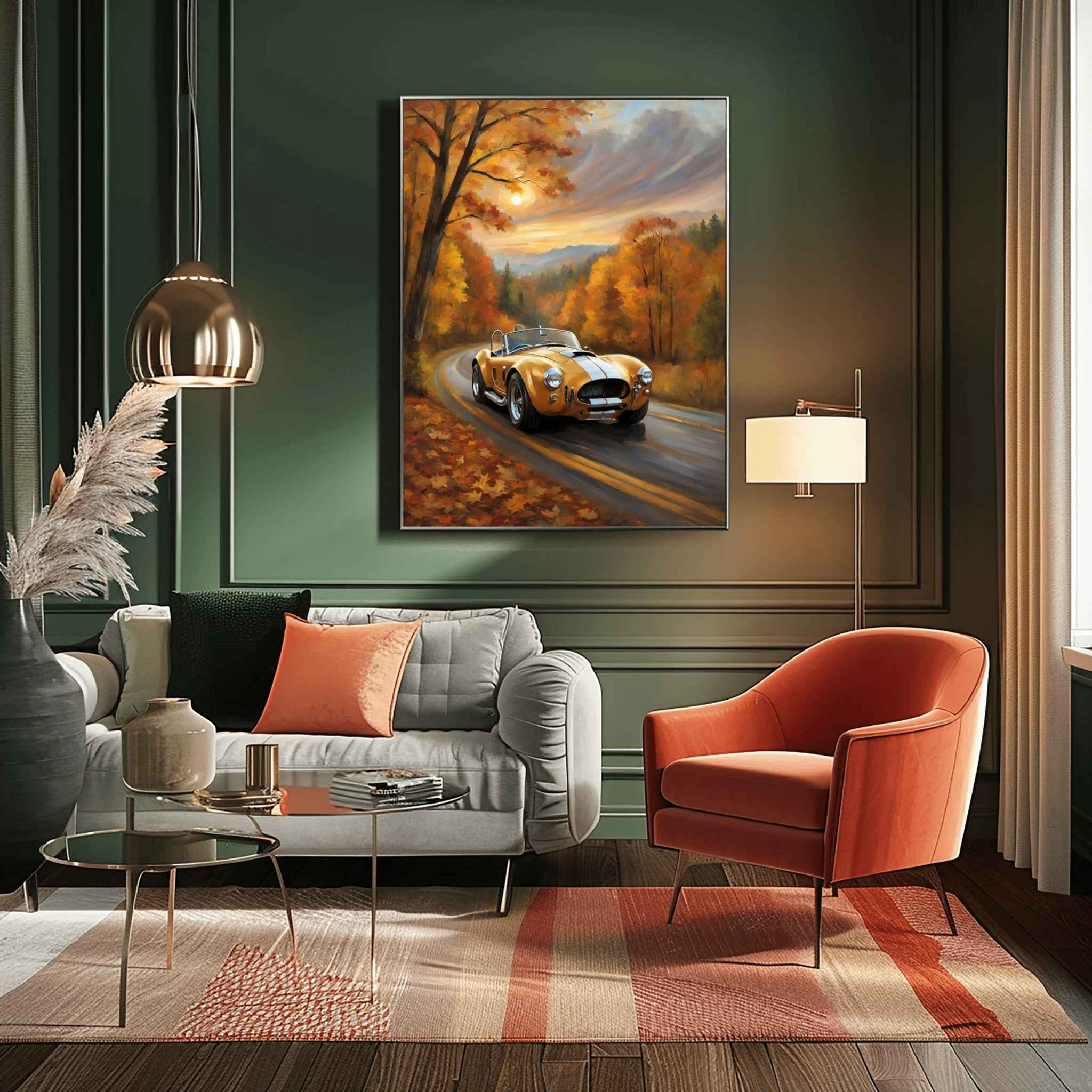 1966 Cobra Racing Heritage - Forest Edition | Poster Canvas - AquilVision