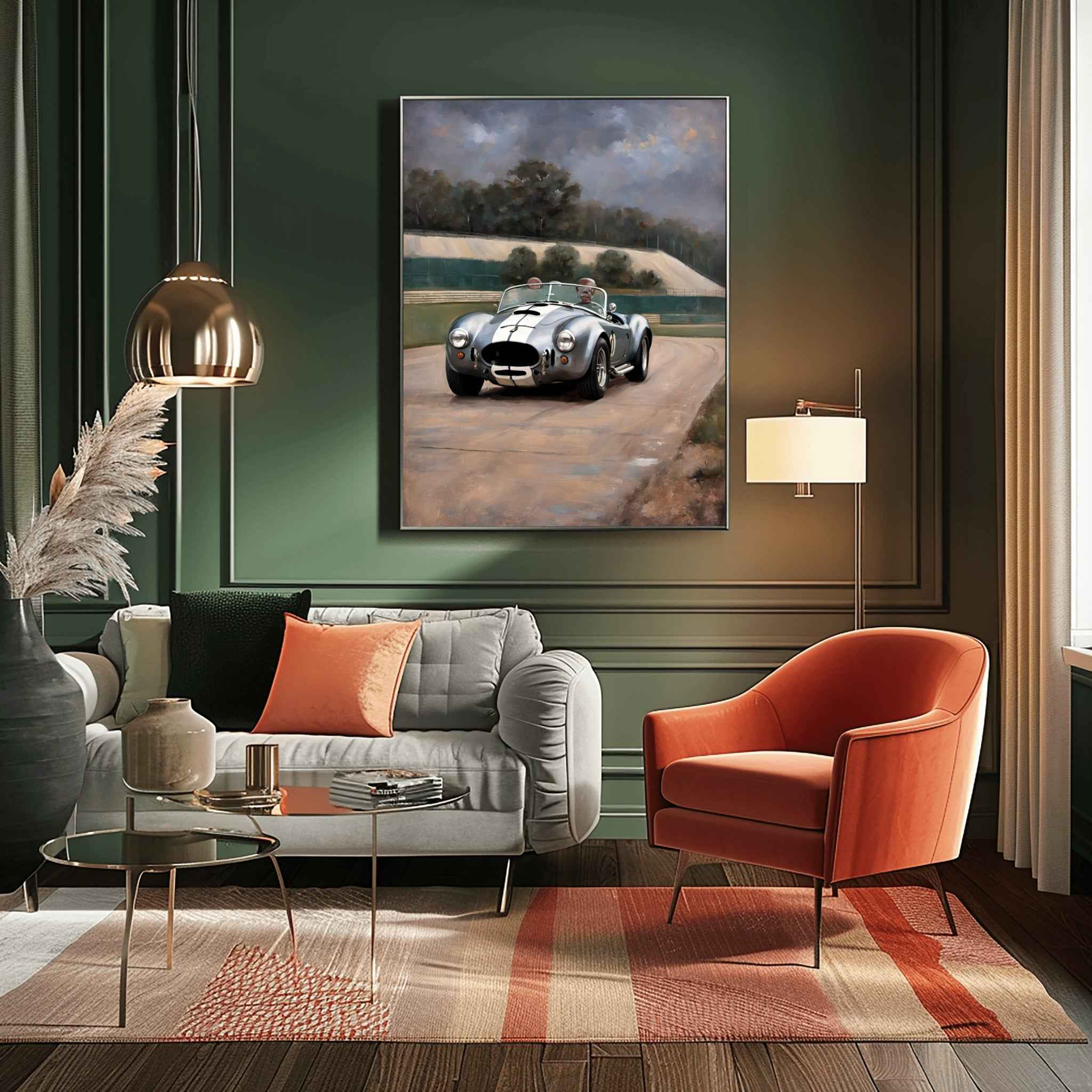 1966 Cobra Racing Heritage - Racetrack Edition | Poster Canvas