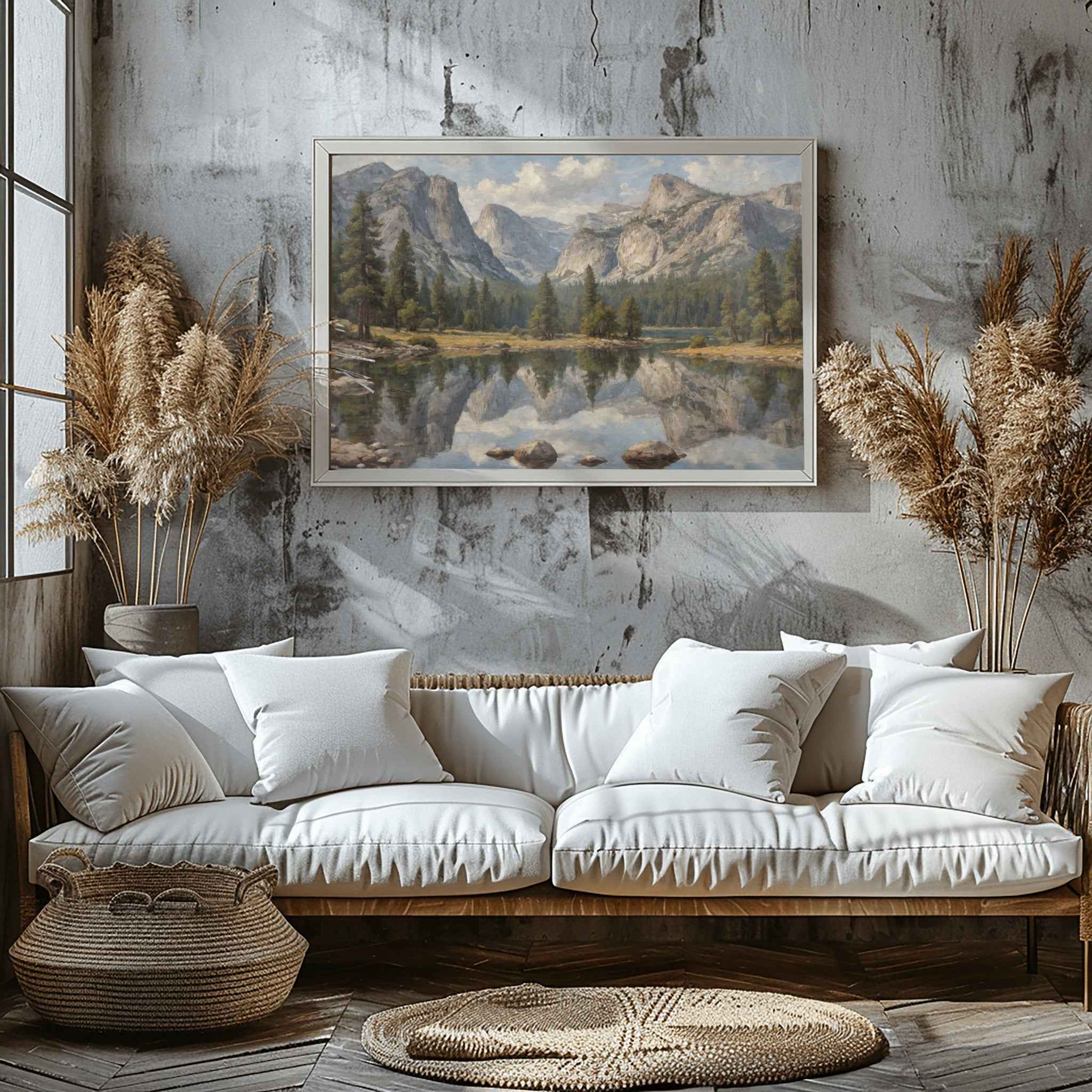 Mirror Lake Poster Canvas Yosemite National Park Collection