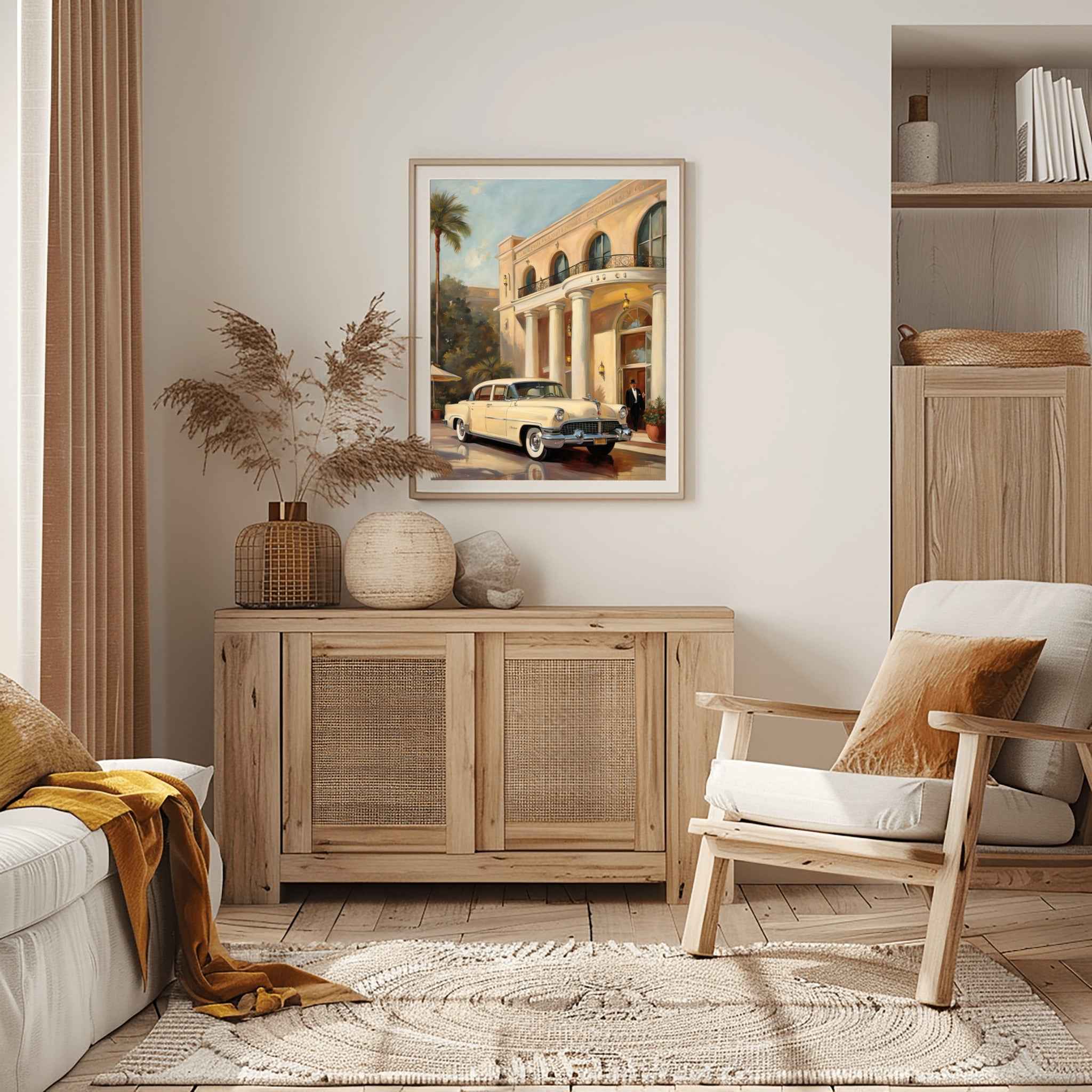 1956 American Formal Luxury Sedan - Hotel Edition | Poster Canvas - AquilVision