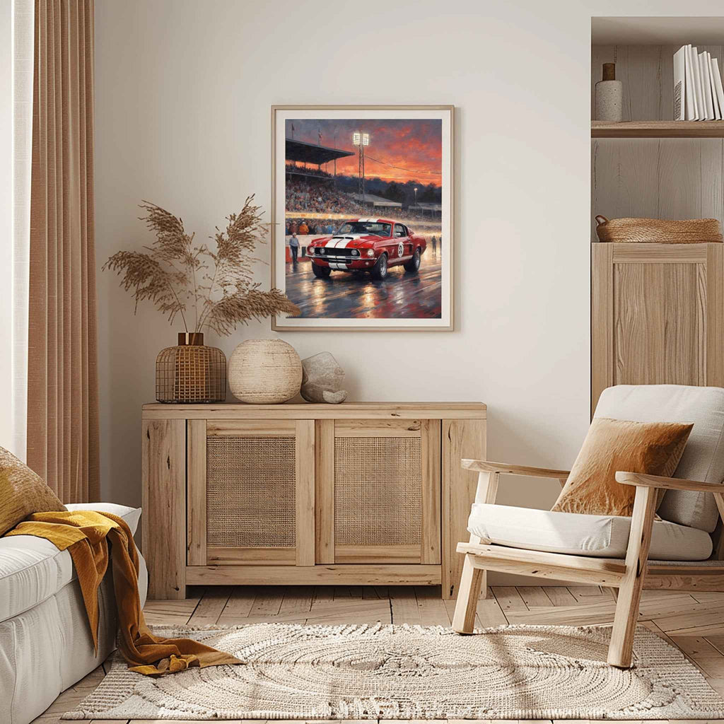 1968 Shelby Muscle Icon - Night Edition | Poster Canvas - AquilVision