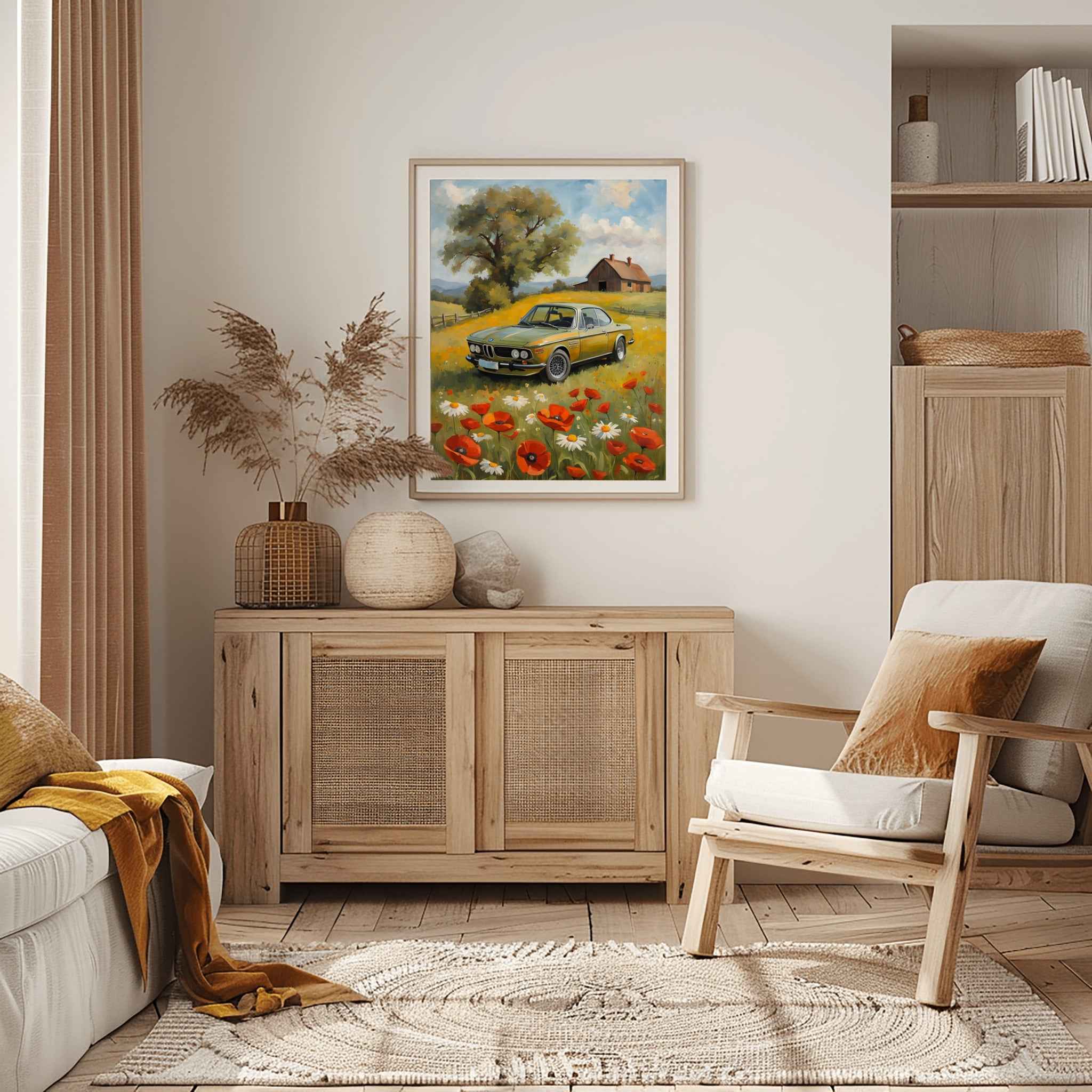 1973 Batmobile CSL Racer - Winter Edition | Poster Canvas - AquilVision