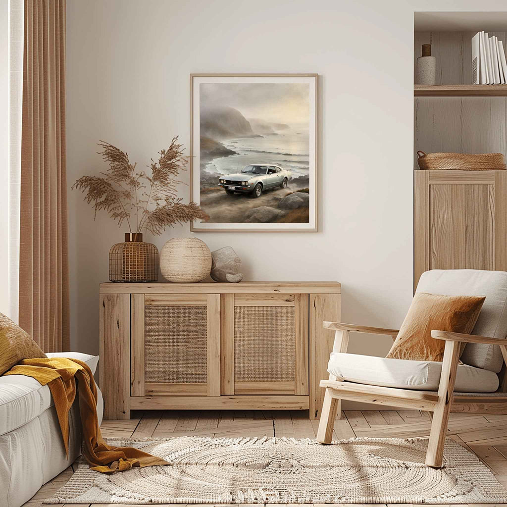 1974 Japanese GT Pioneer - Coastal Edition | Poster Canvas - AquilVision