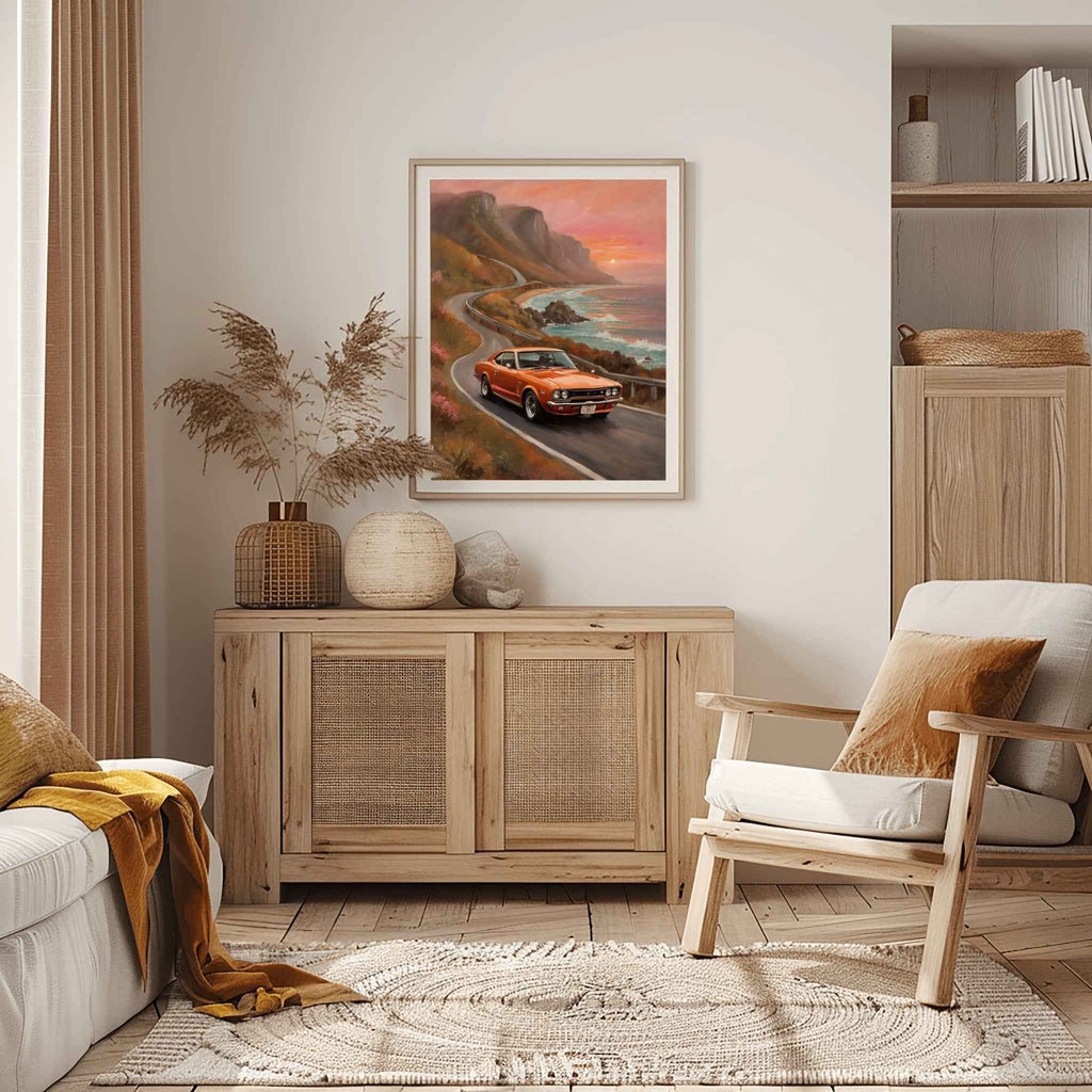 1971 Hakosuka GTR Legend - Beach Edition | Poster Canvas - AquilVision