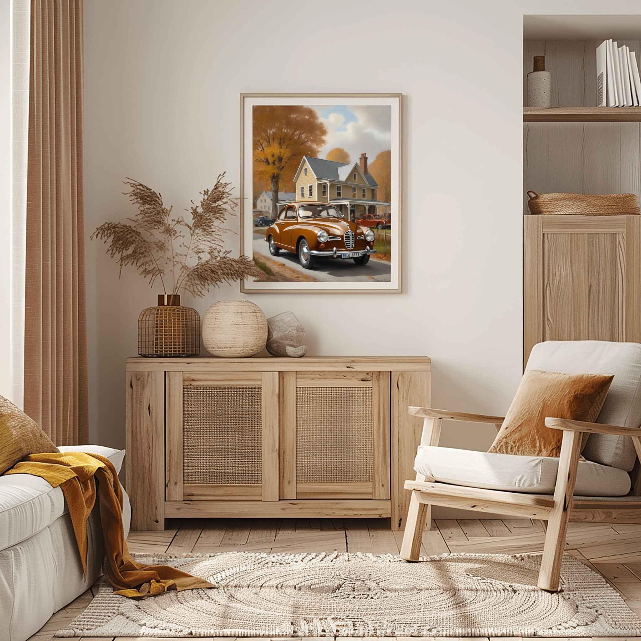 1960 Swedish Rally Legend - Autumn Edition | Poster Canvas