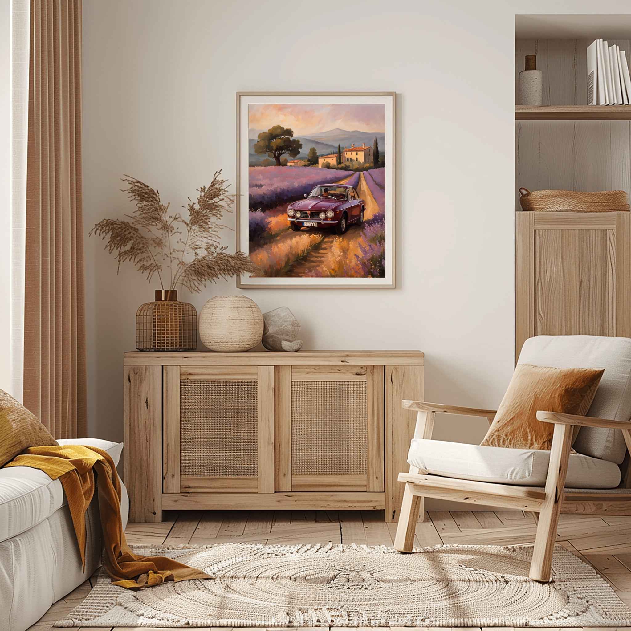 1972 Lancia Rally Warrior - Lavender Edition | Poster Canvas