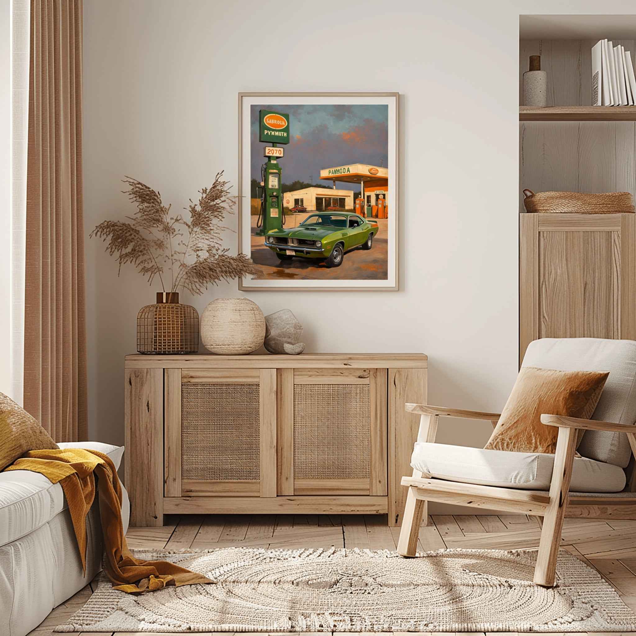 1970 Cuda High-Impact Era - Vintage Station Edition | Poster Canvas