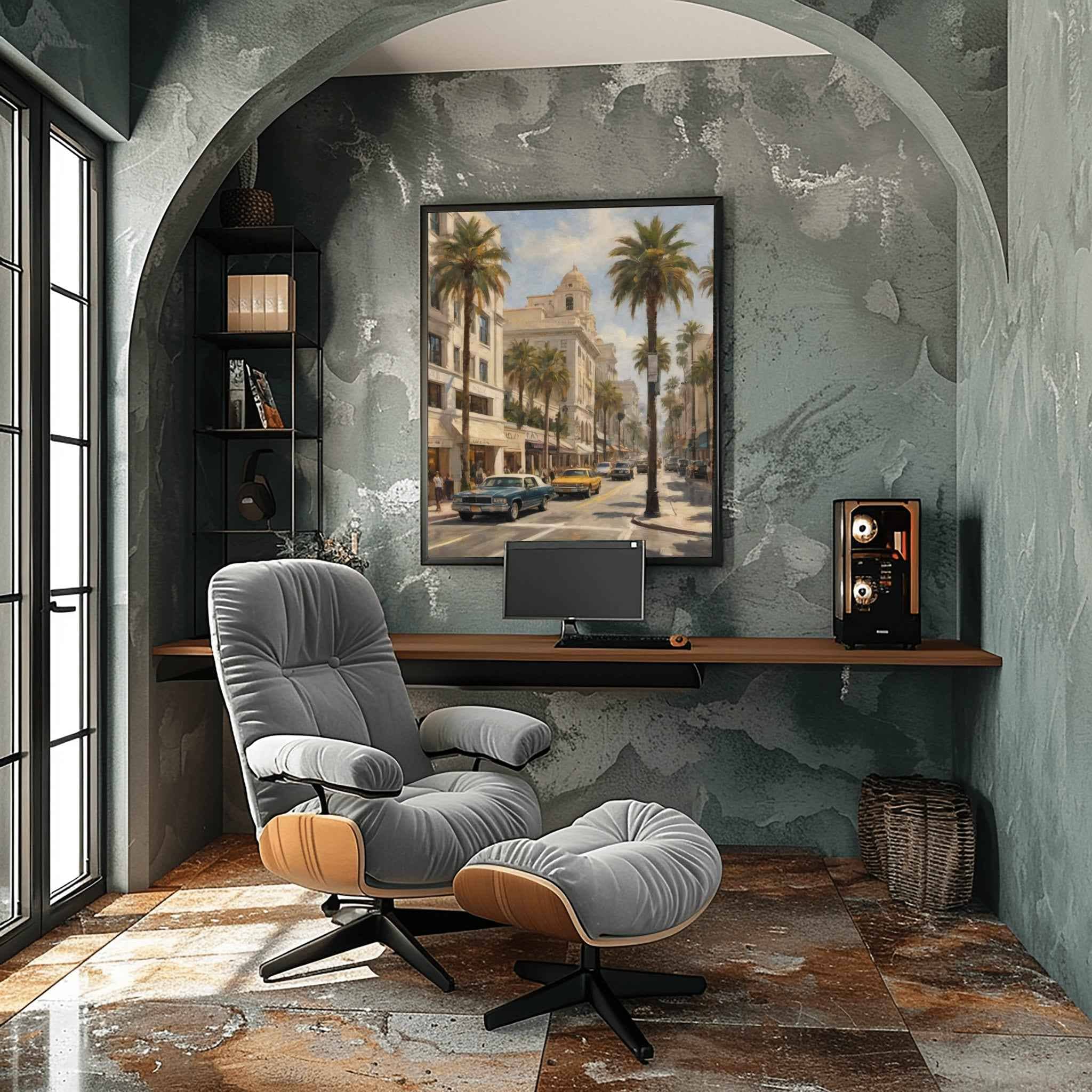 Rodeo Drive Poster Canvas Artwork - Los Angeles Collection