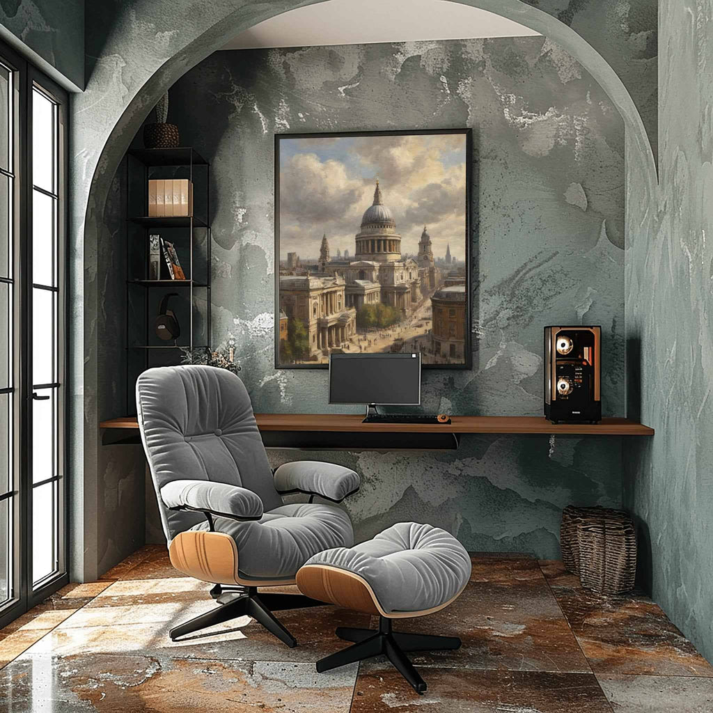 St Paul's Cathedral Poster Canvas Artwork - London Collection