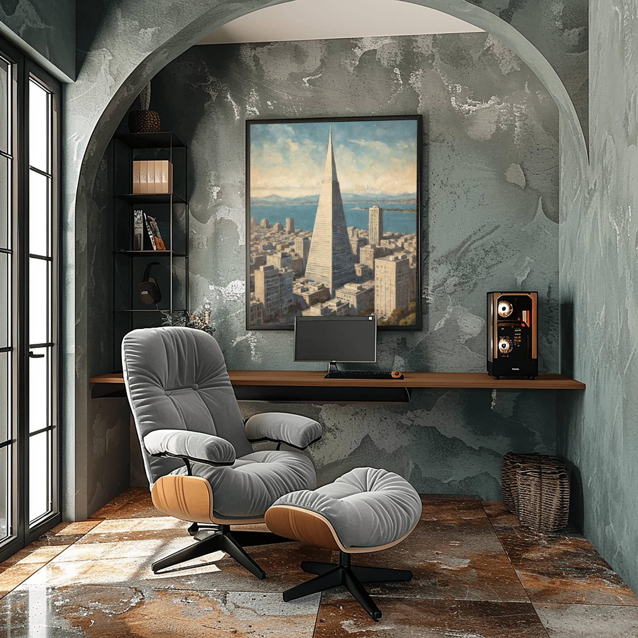 Transamerica Pyramid Poster Canvas Artwork - San Francisco Collection