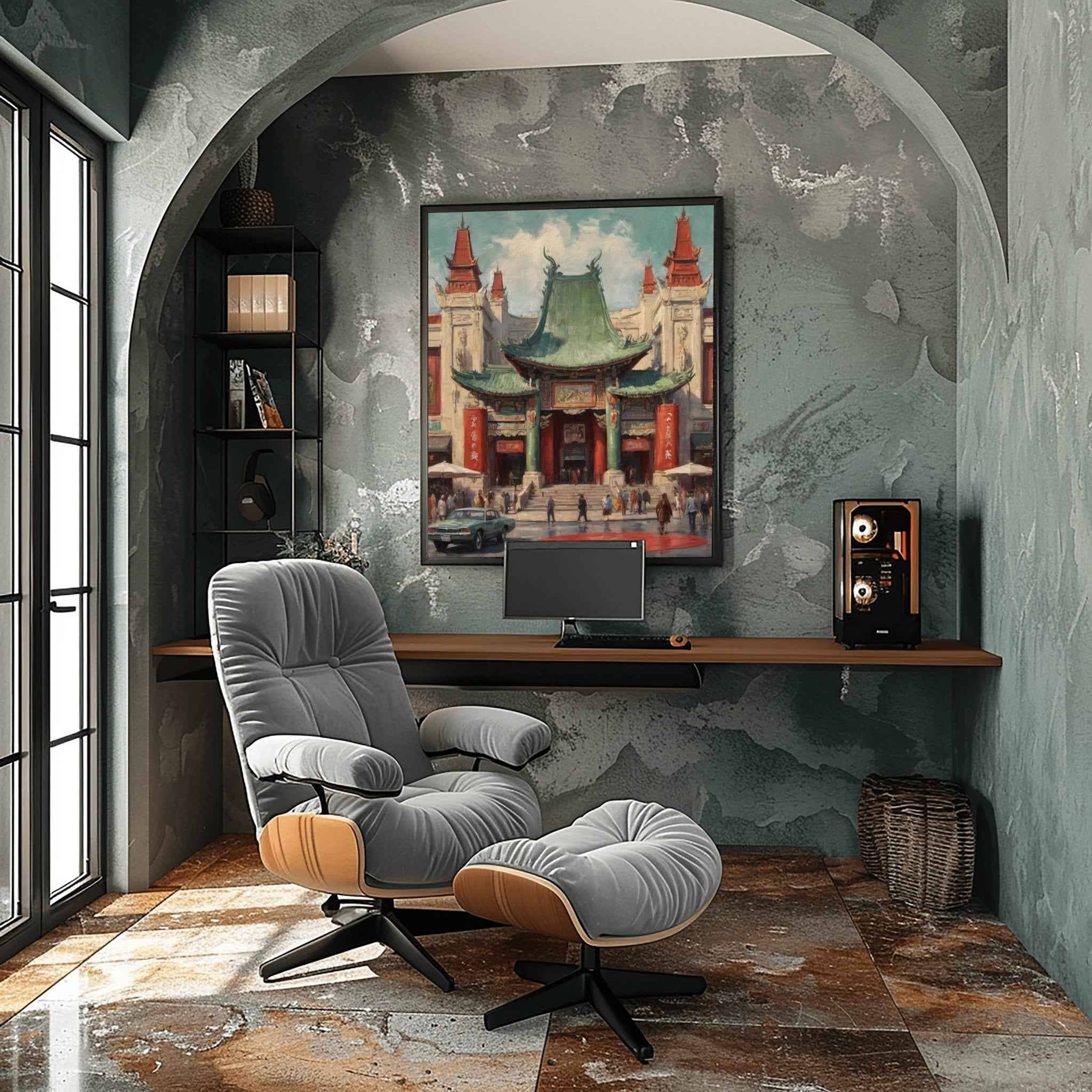 TCL Chinese Theatre Poster Canvas Artwork - Los Angeles Collection