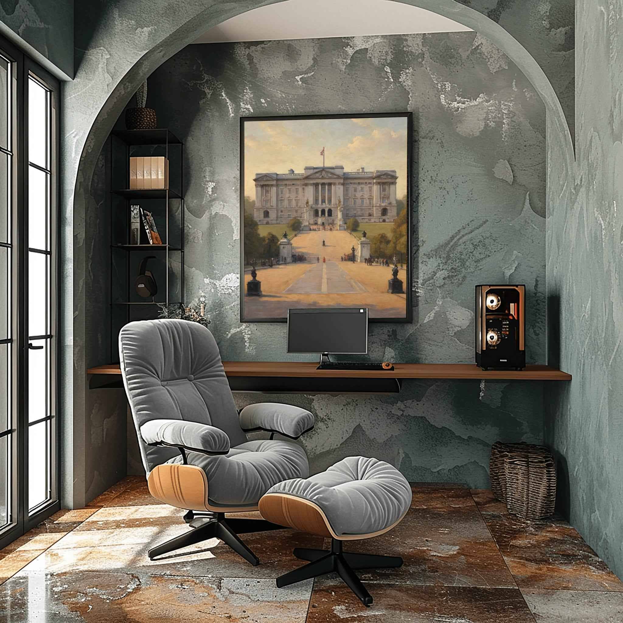 Buckingham Palace Poster Canvas Artwork - London Collection