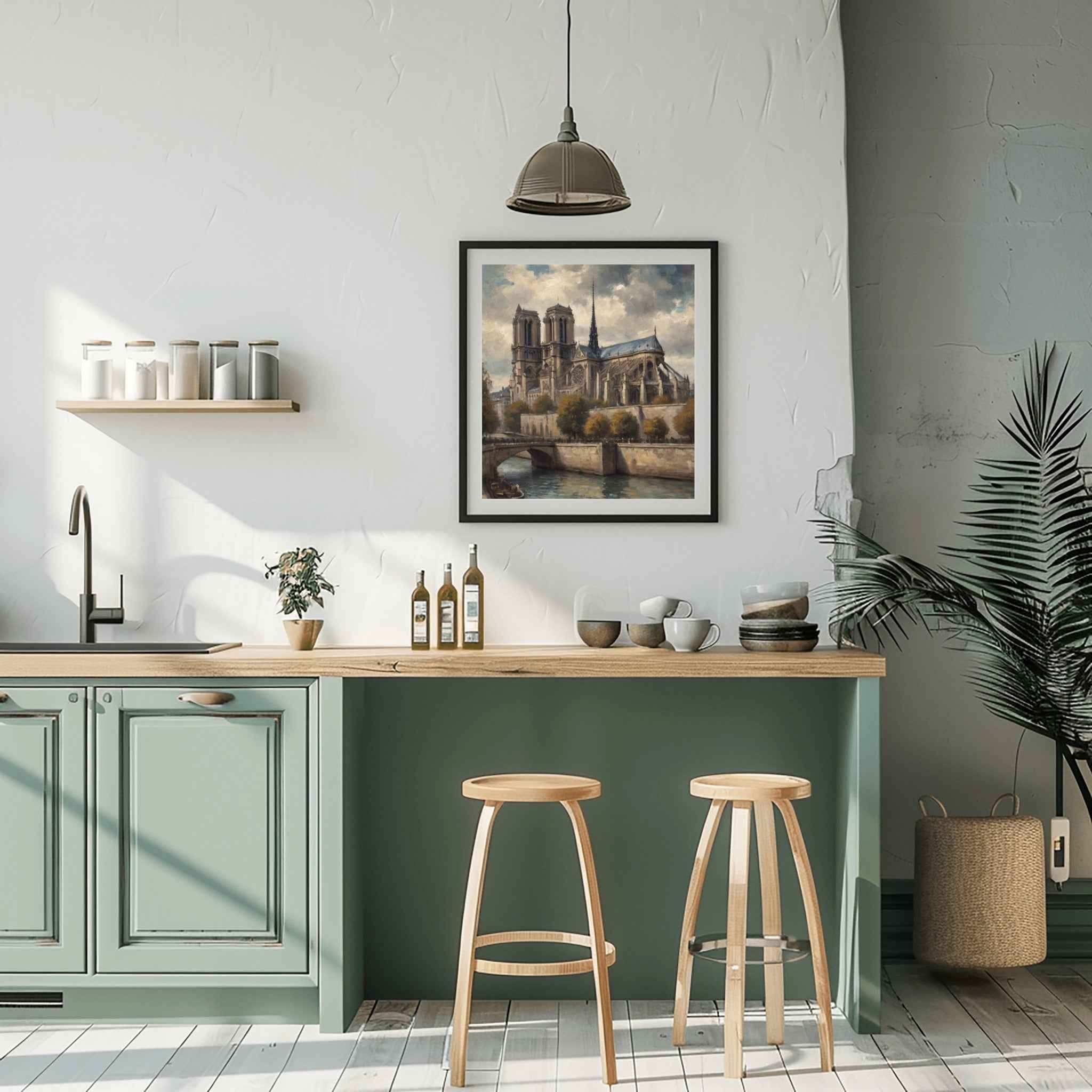 Notre-Dame Poster Canvas Artwork - Paris Collection