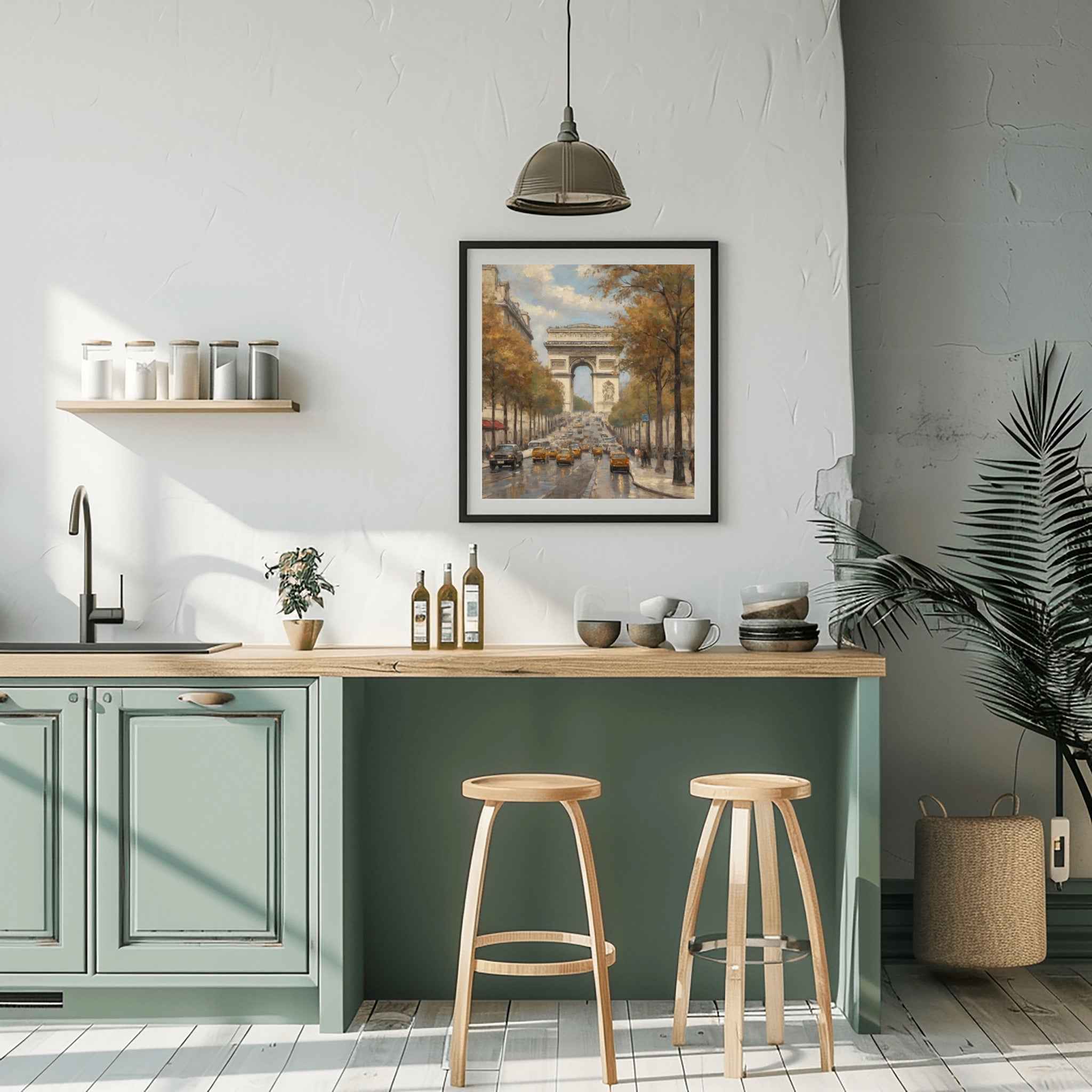 Arc de Triomphe Poster Canvas Artwork - Paris Collection