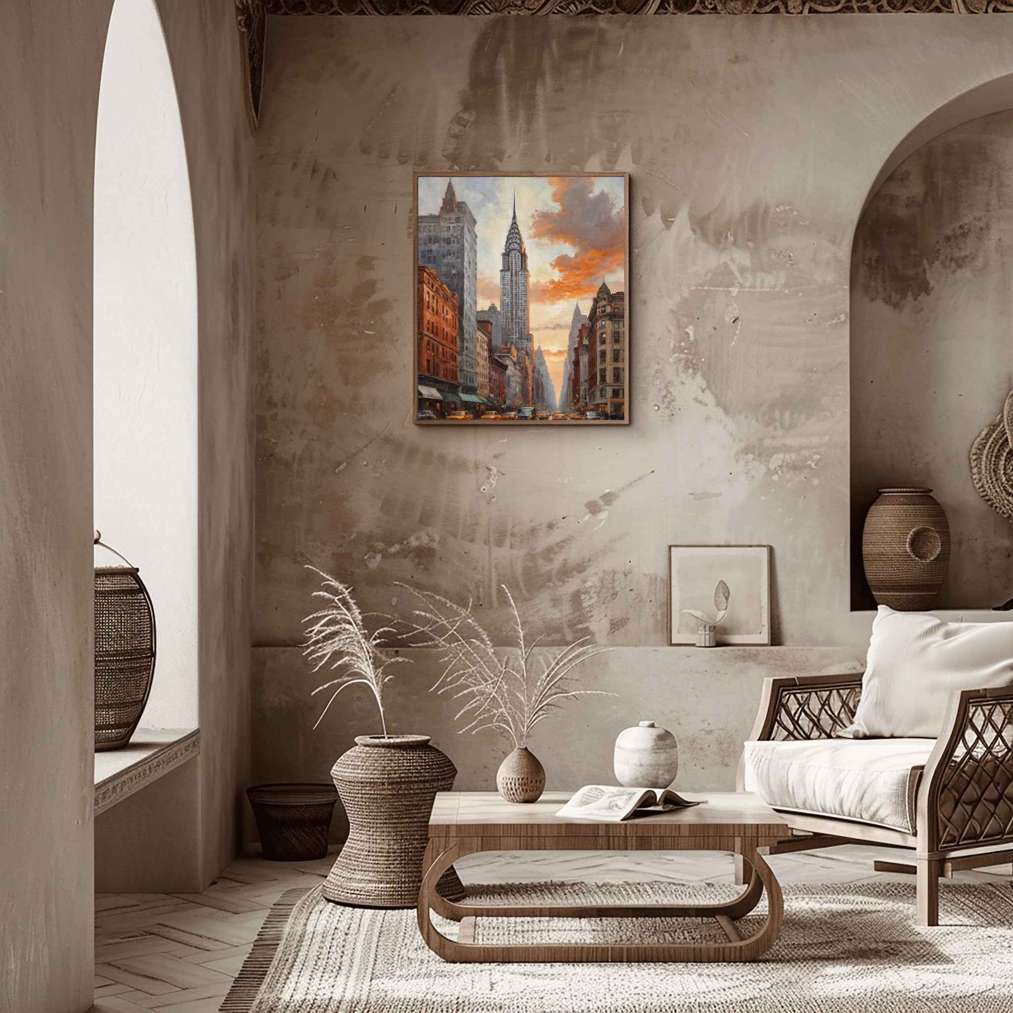 Chrysler Building Poster Canvas Artwork - New York Collection