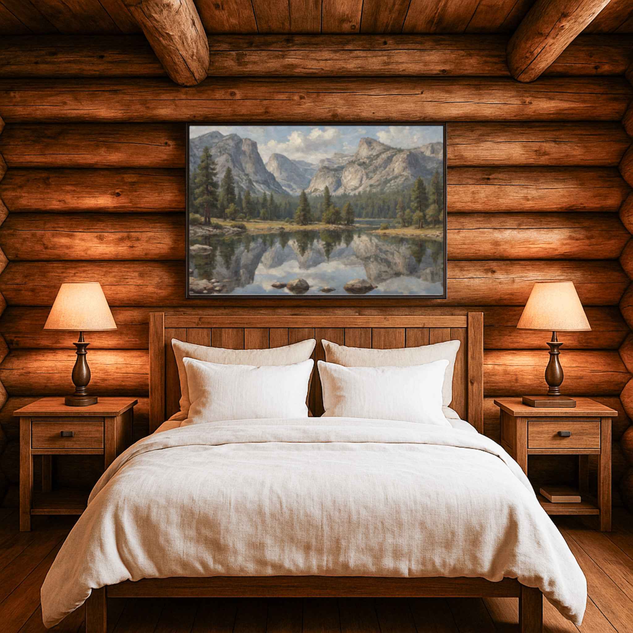 Mirror Lake Poster Canvas Yosemite National Park Collection