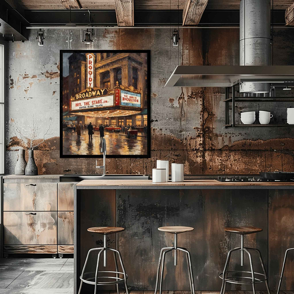 Broadway Poster Canvas Artwork - New York Collection