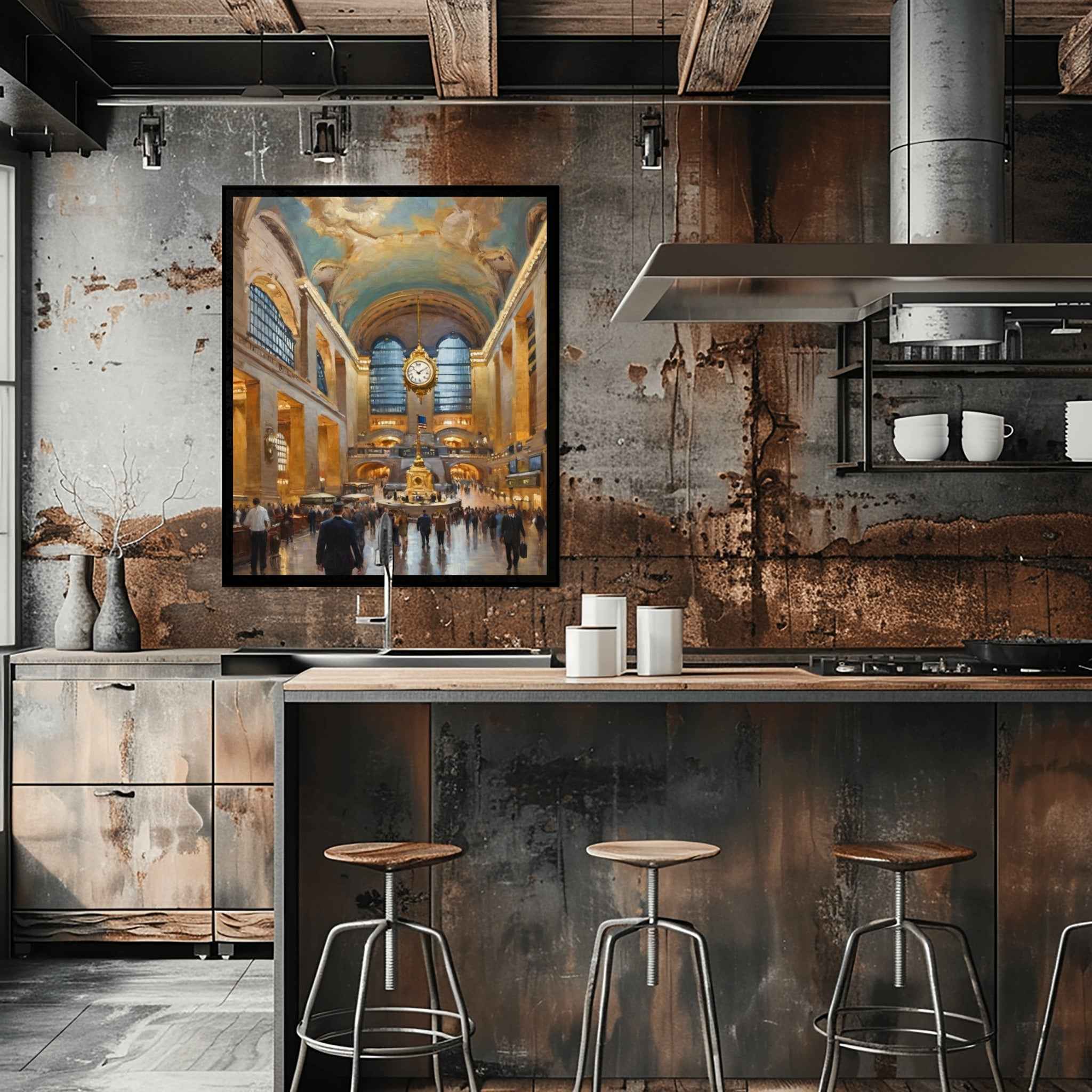 Grand Central Station Poster Canvas Artwork - New York Collection