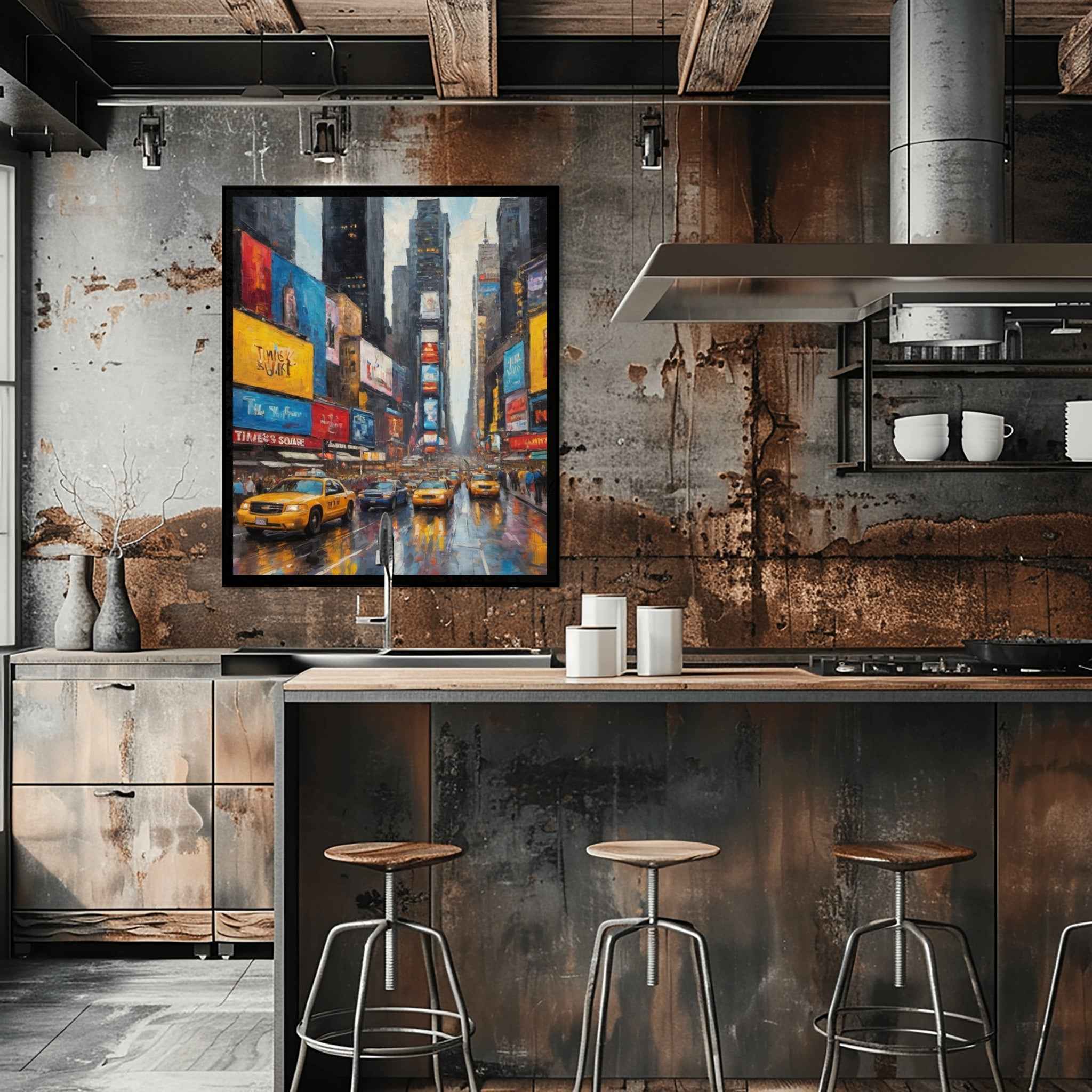 Times Square Poster Canvas Artwork - New York Collection