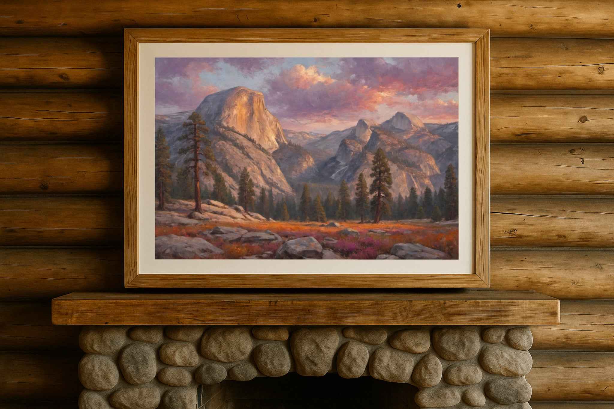 Half Dome Poster Canvas Yosemite National Park Collection