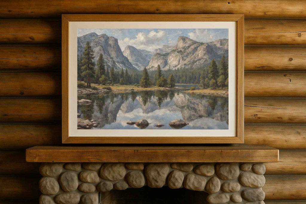 Mirror Lake Poster Canvas Yosemite National Park Collection